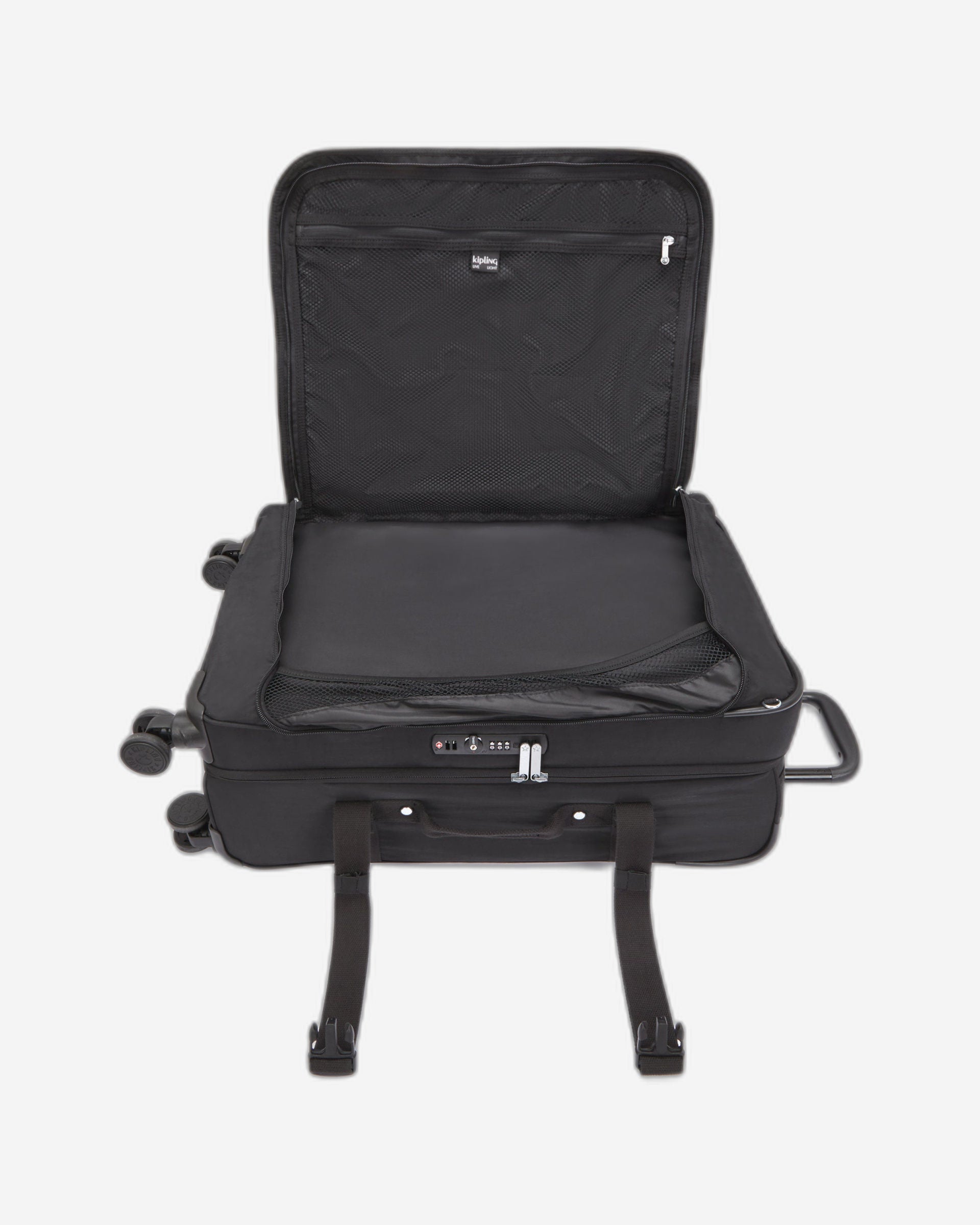 حقيبة سفر كيبلينج سبونتانيوس M سوداء متوسطة الحجم بعجلات C2I6918-P39