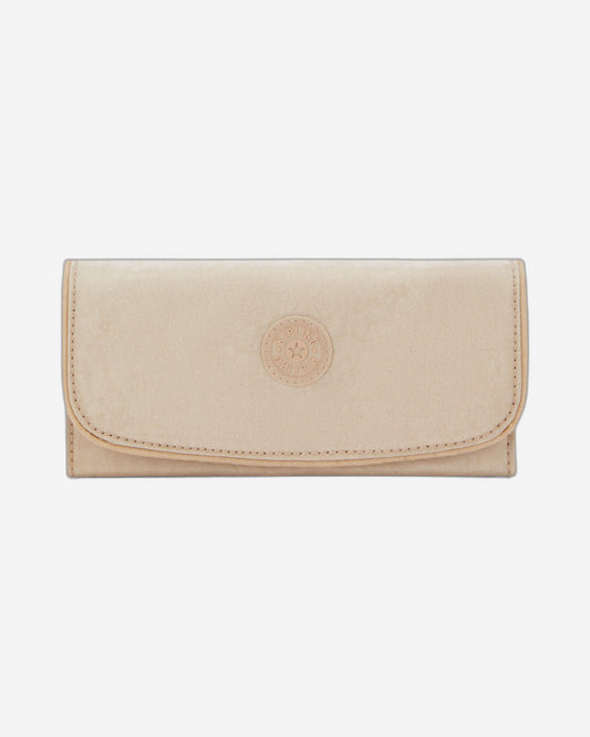 محفظة Kipling Money Land Sparkled Beige كبيرة I7015-5DV