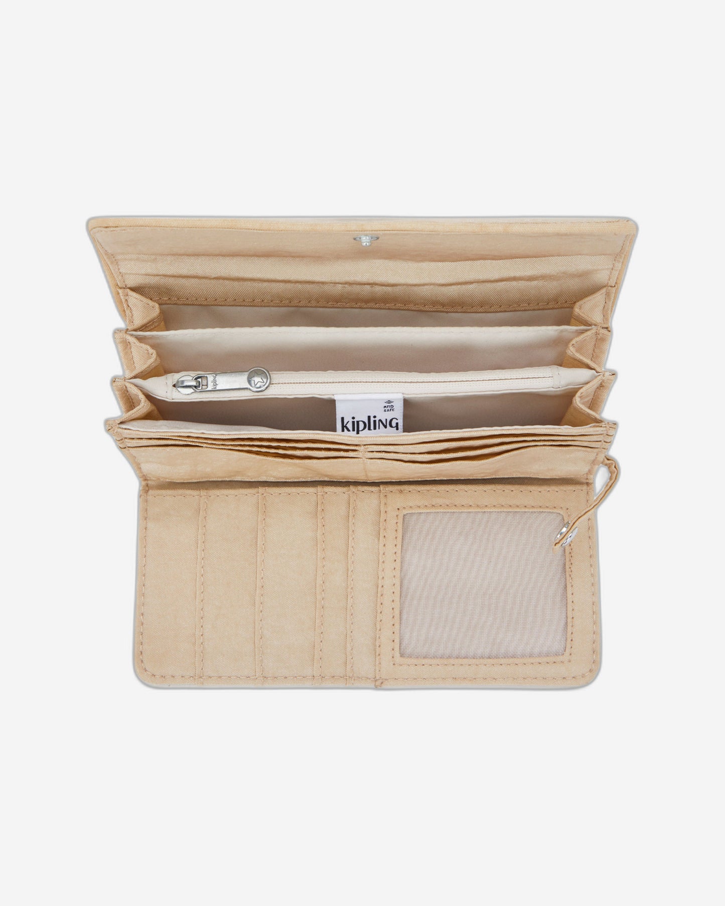 محفظة Kipling Money Land Sparkled Beige كبيرة I7015-5DV