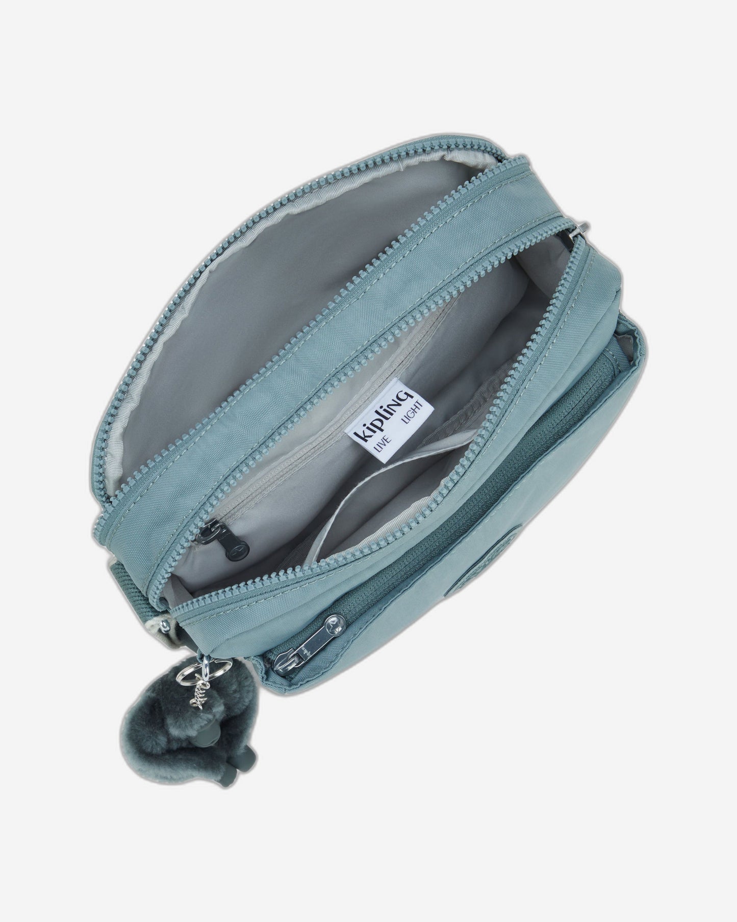 حقيبة كتف Kipling Abanu M رمادية مريحة متوسطة الحجم I7076-3NL