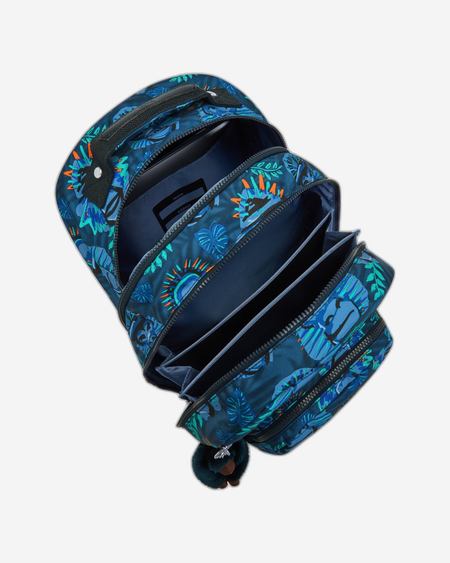 حقيبة ظهر كبيرة من Kipling Class Room Blue Monkey Fun C2I7090-8HJ