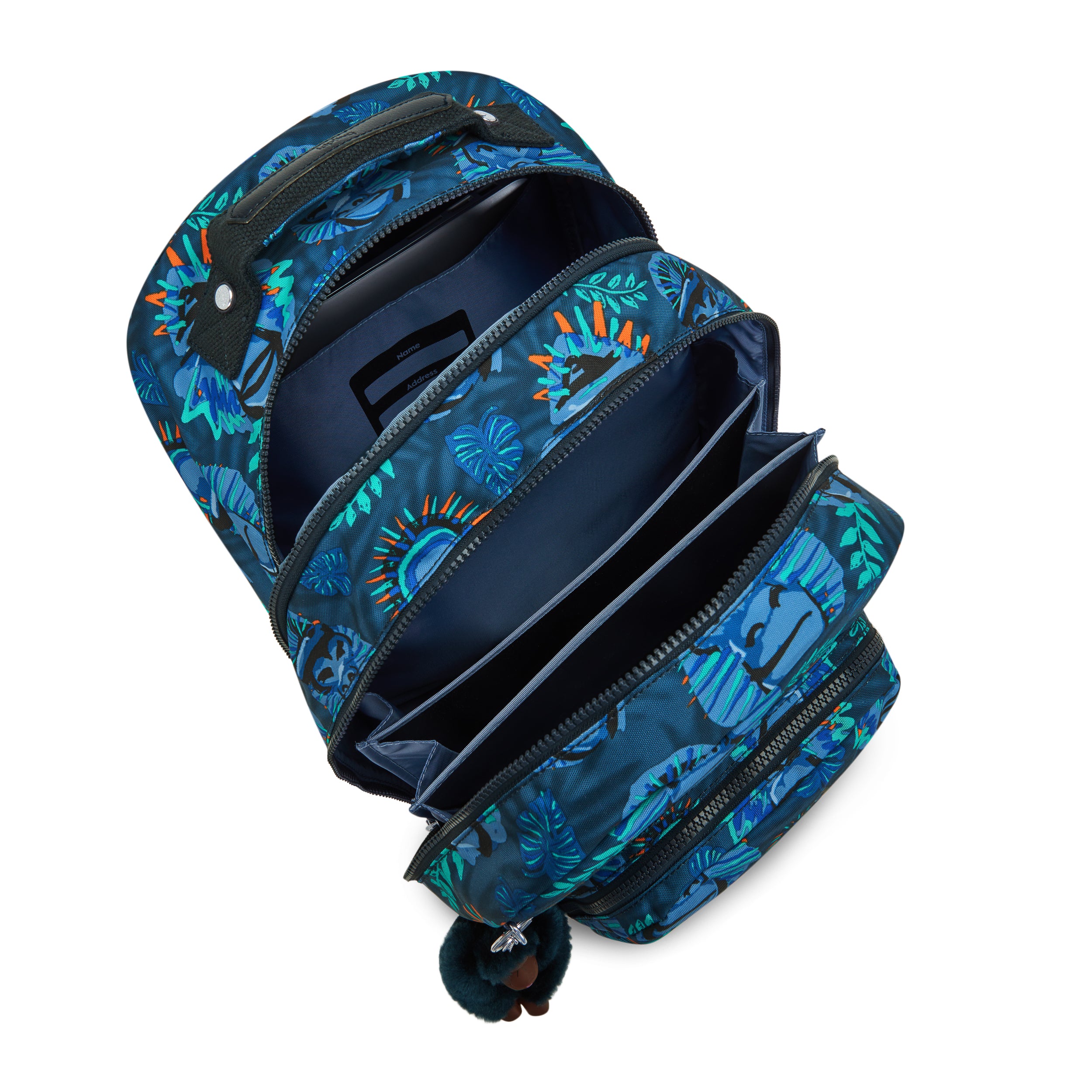 حقيبة ظهر كبيرة من Kipling Class Room Blue Monkey Fun C2I7090-8HJ