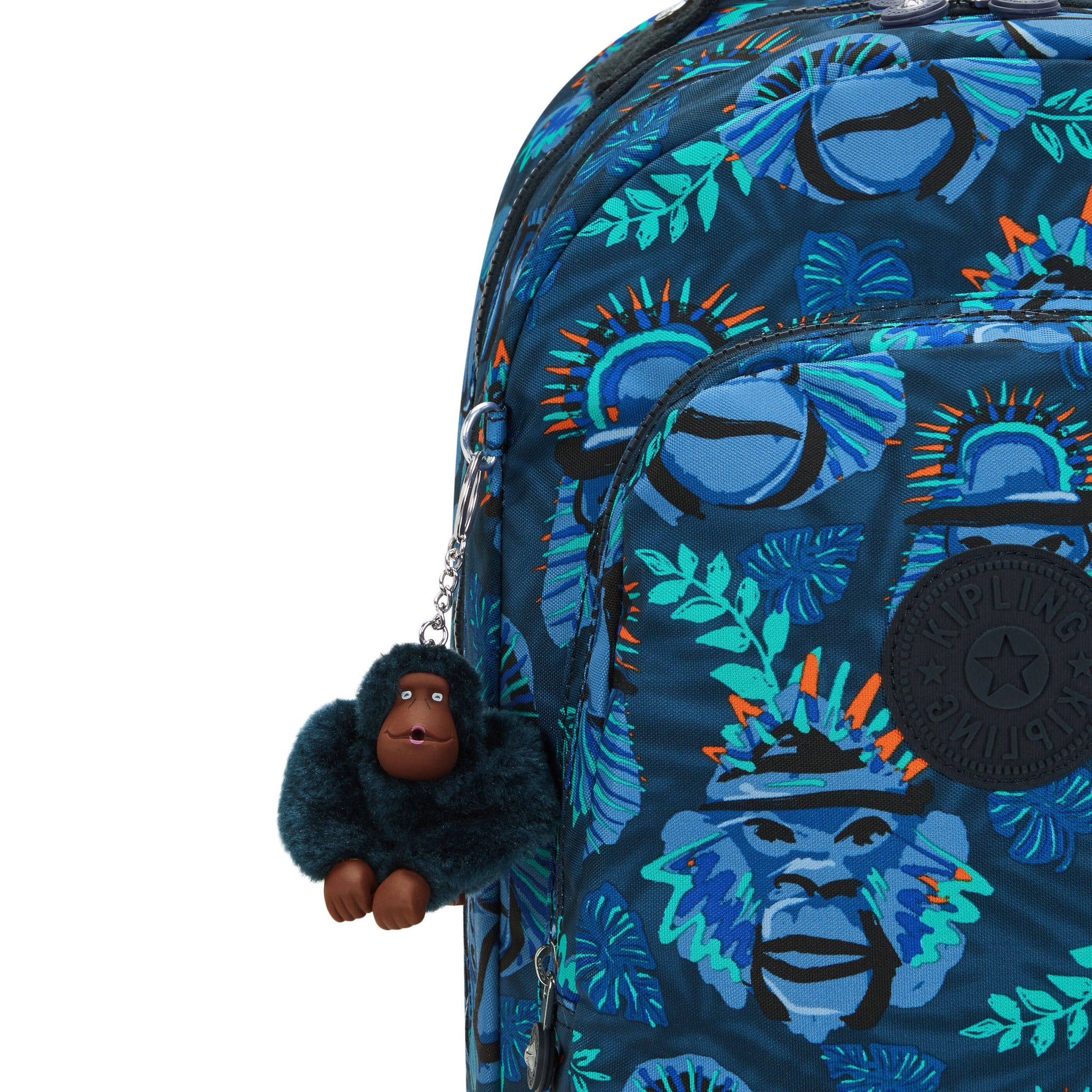 حقيبة ظهر كبيرة من Kipling Class Room Blue Monkey Fun C2I7090-8HJ