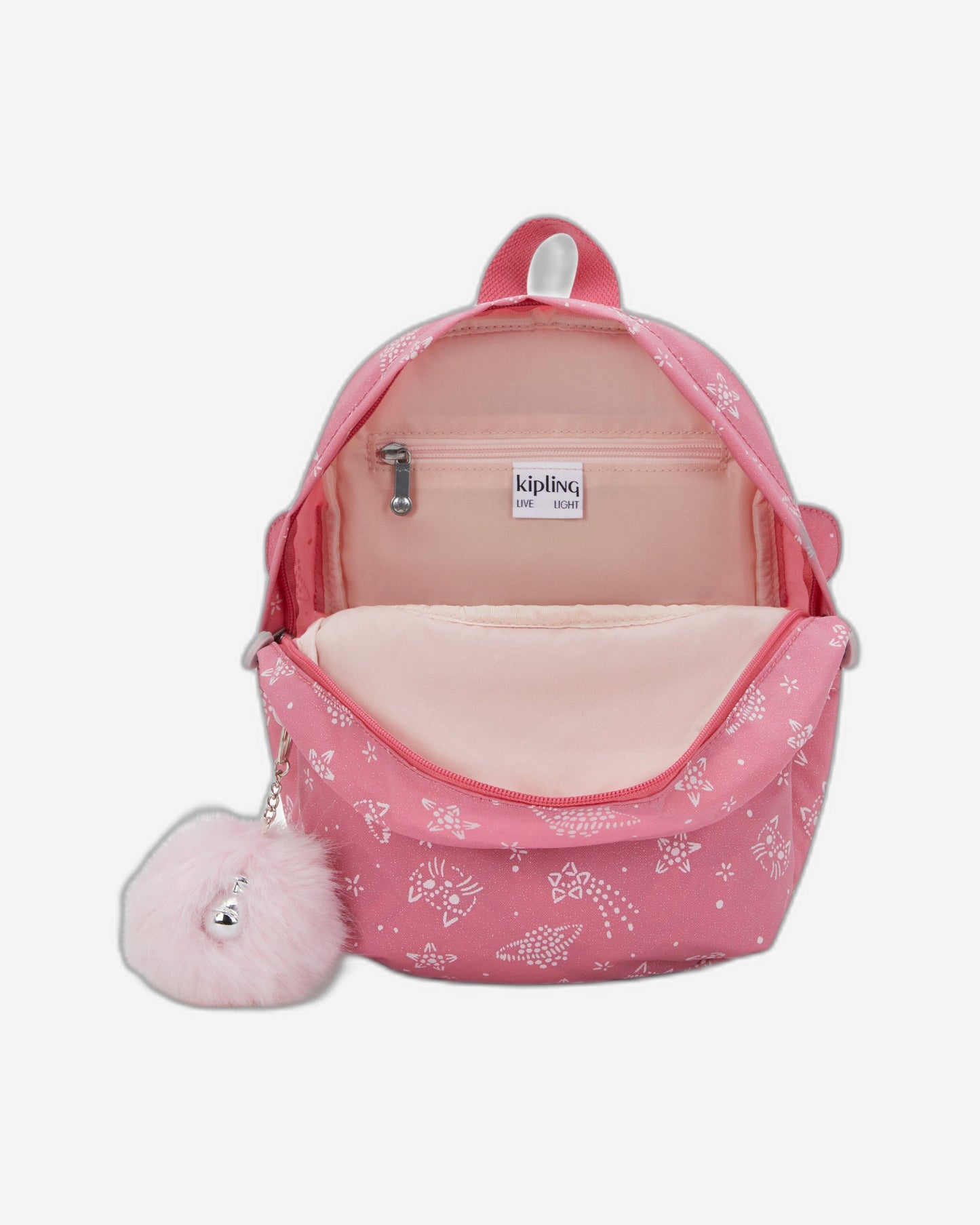حقيبة ظهر للأطفال من كيبلينج بتصميم قطط لامعة سريعة I7097-5FR