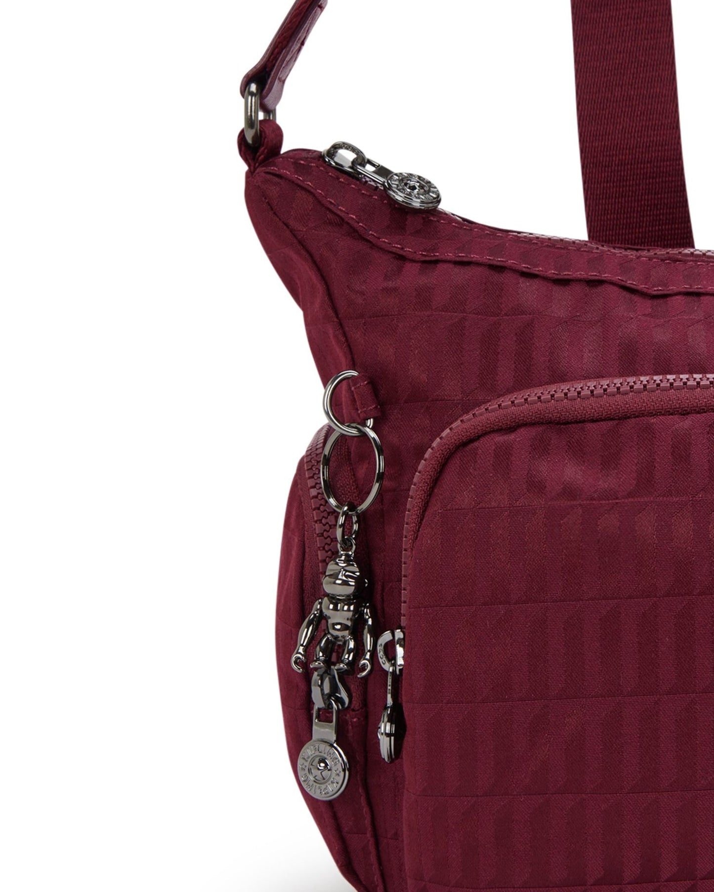 حقيبة Kipling Gabb S Maroon Tile Jq متوسطة الحجم I7101-9HX
