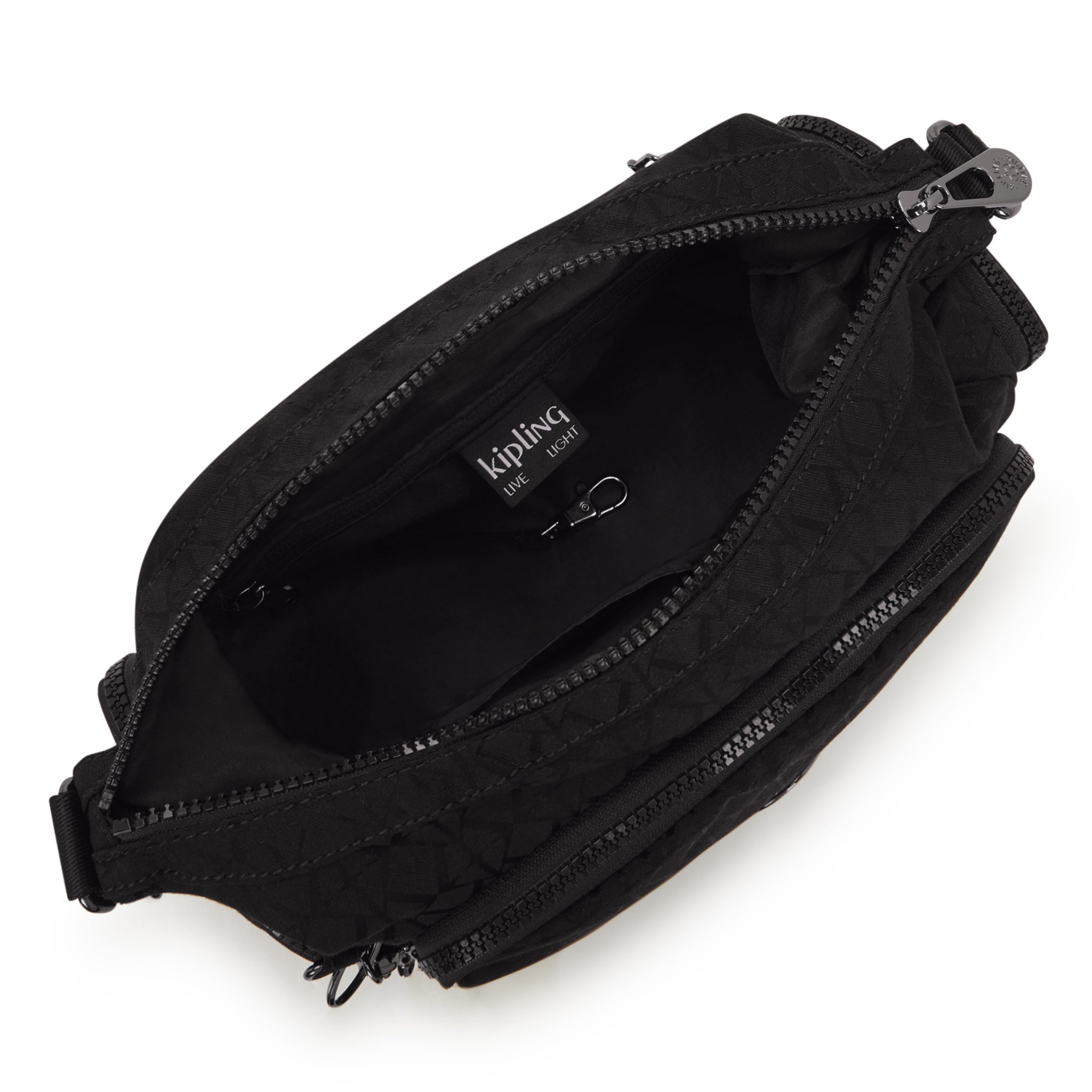 حقيبة كتف متوسطة الحجم من كيبلينج غاب إس - علامة سوداء - I7101-Y12