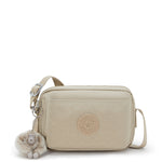 Kipling Abanu Signature Beige Embossed Small Crossbody Bag I7248-96A
