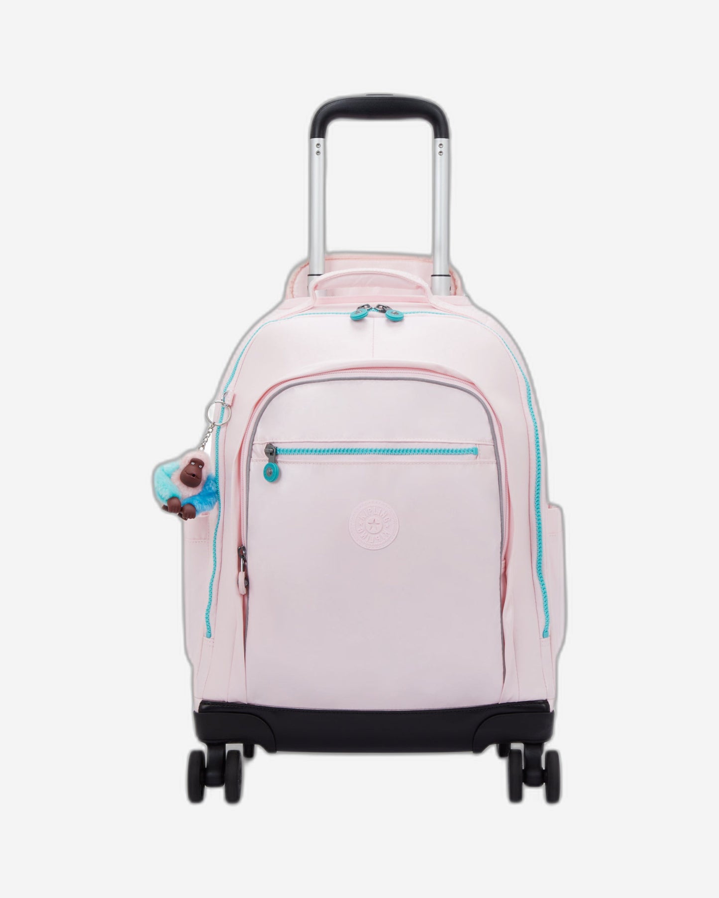 حقيبة ظهر Kipling New Zea Sea Pink Met كبيرة بعجلات مع حجرة للكمبيوتر المحمول I7267-52J