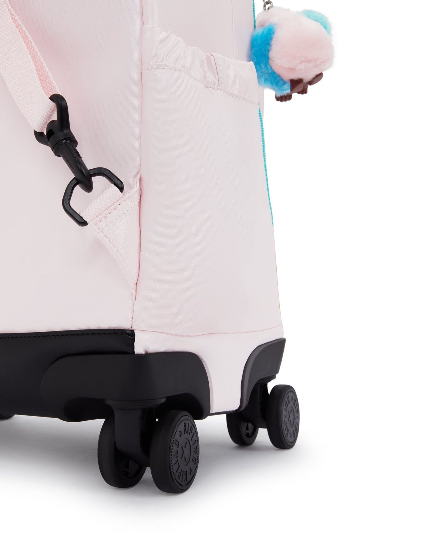 حقيبة ظهر Kipling New Zea Sea Pink Met كبيرة بعجلات مع حجرة للكمبيوتر المحمول I7267-52J