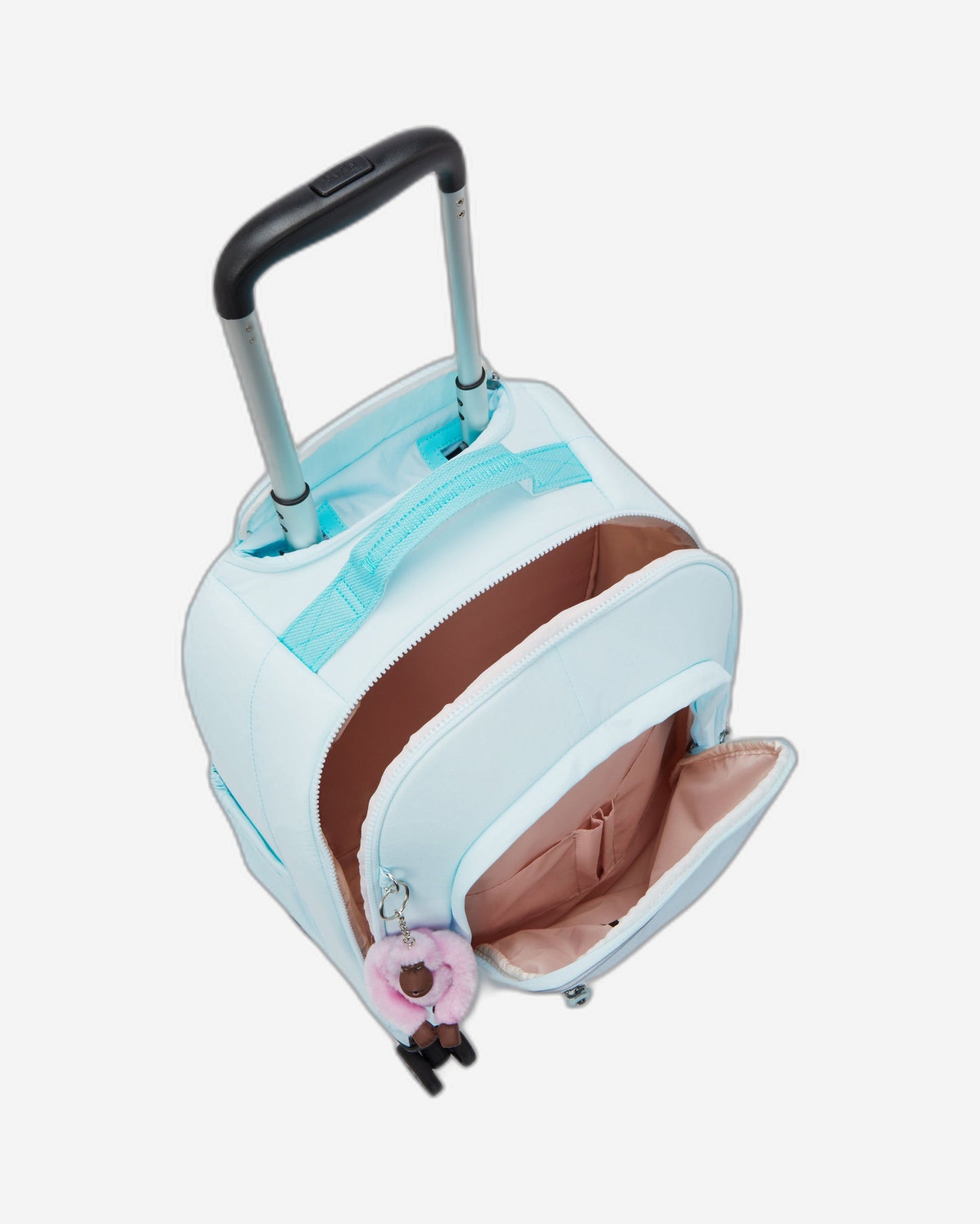 حقيبة ظهر KIPLING New Zea Blue Sky Metallic كبيرة بعجلات (مع حماية للكمبيوتر المحمول) I7267-5MB
