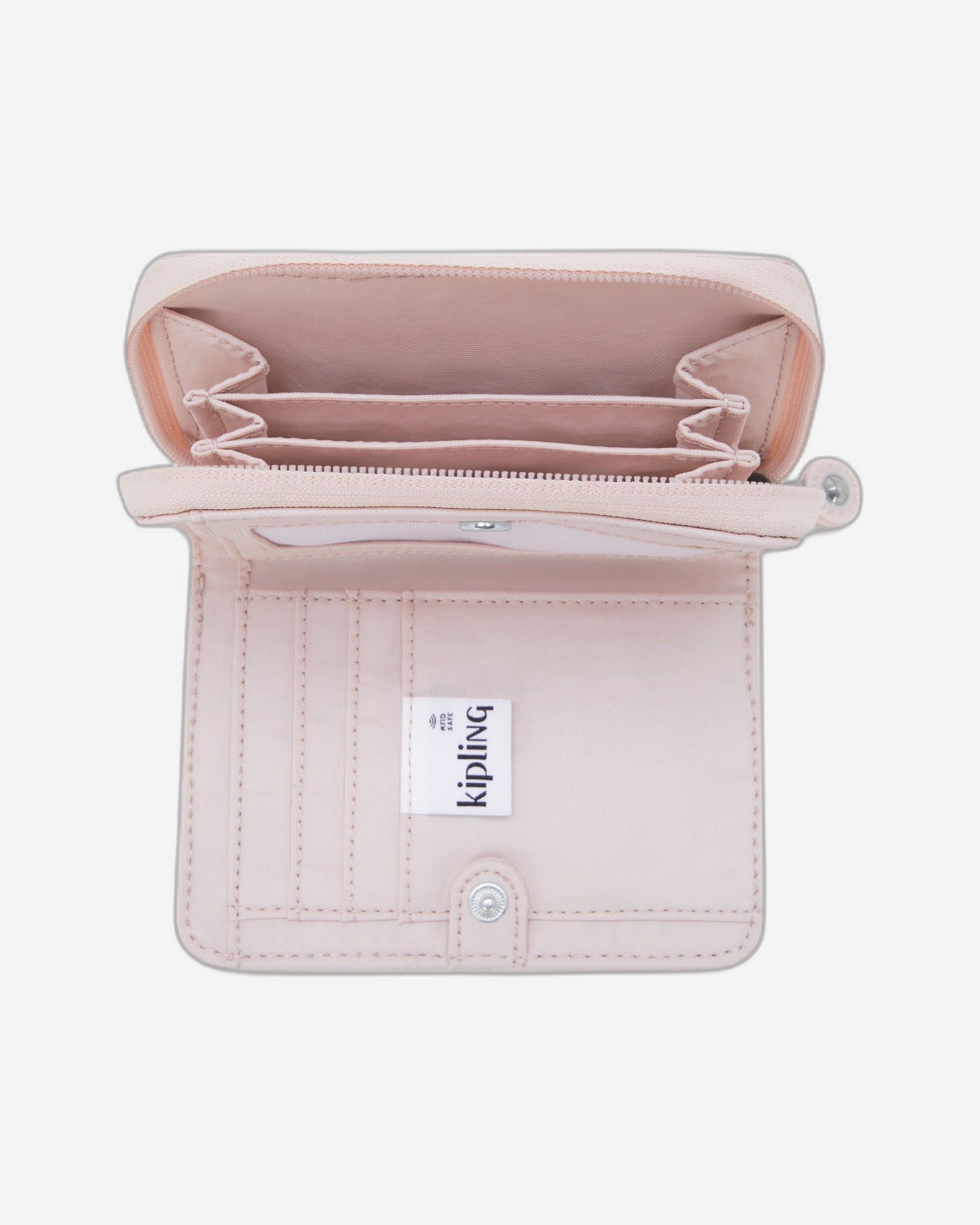 محفظة كيبلينج موني لوف بينك شاين متوسطة الحجم I7276-3DZ