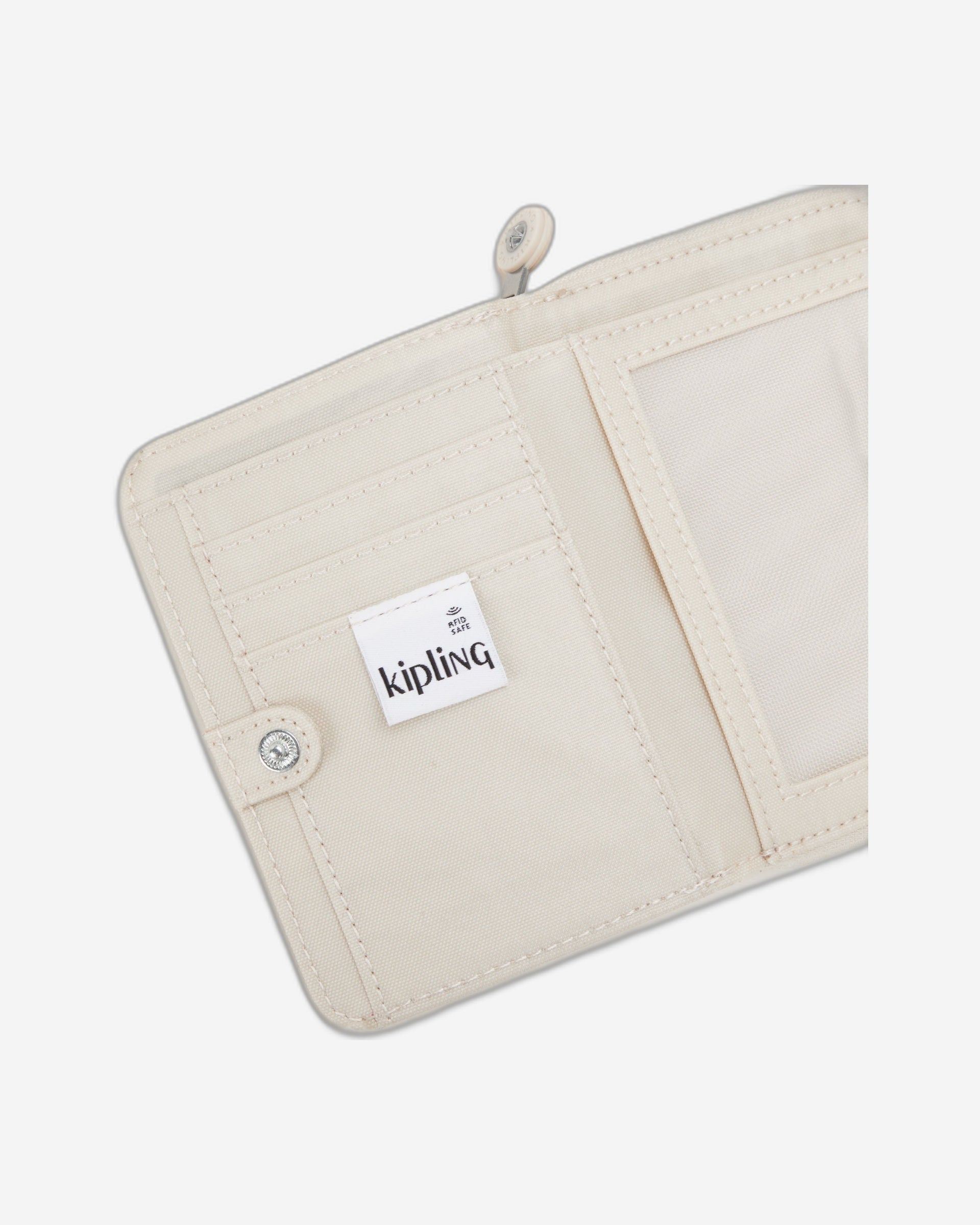 محفظة كيبلينج موني لوف متوسطة الحجم بلون اللؤلؤ البيج C2I7276-3KA