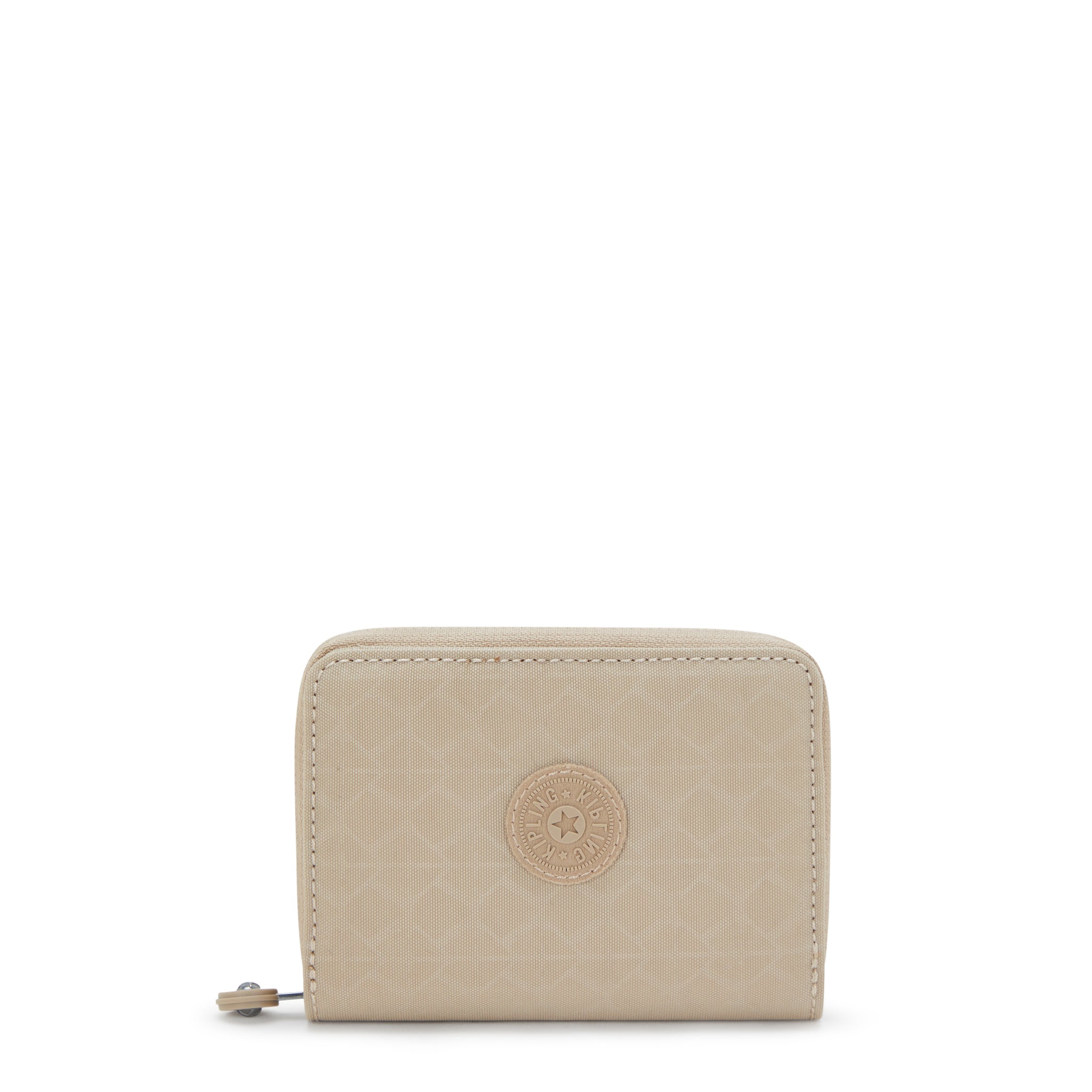 Kipling Money Love Signature Beige Embossed Medium Wallet I7276-96A