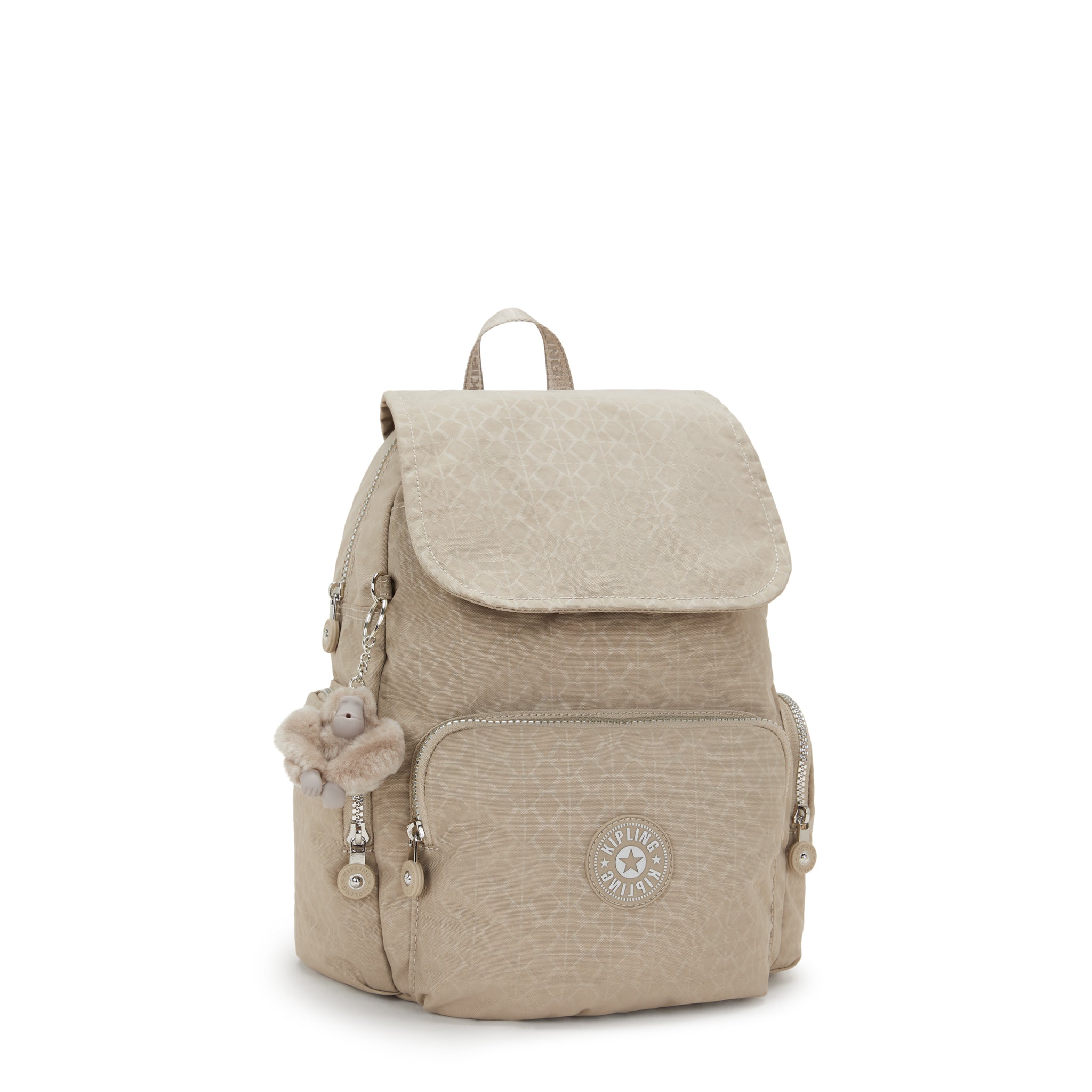 حقيبة ظهر صغيرة Kipling City Zip S Glorious Be Sil I7354-42N