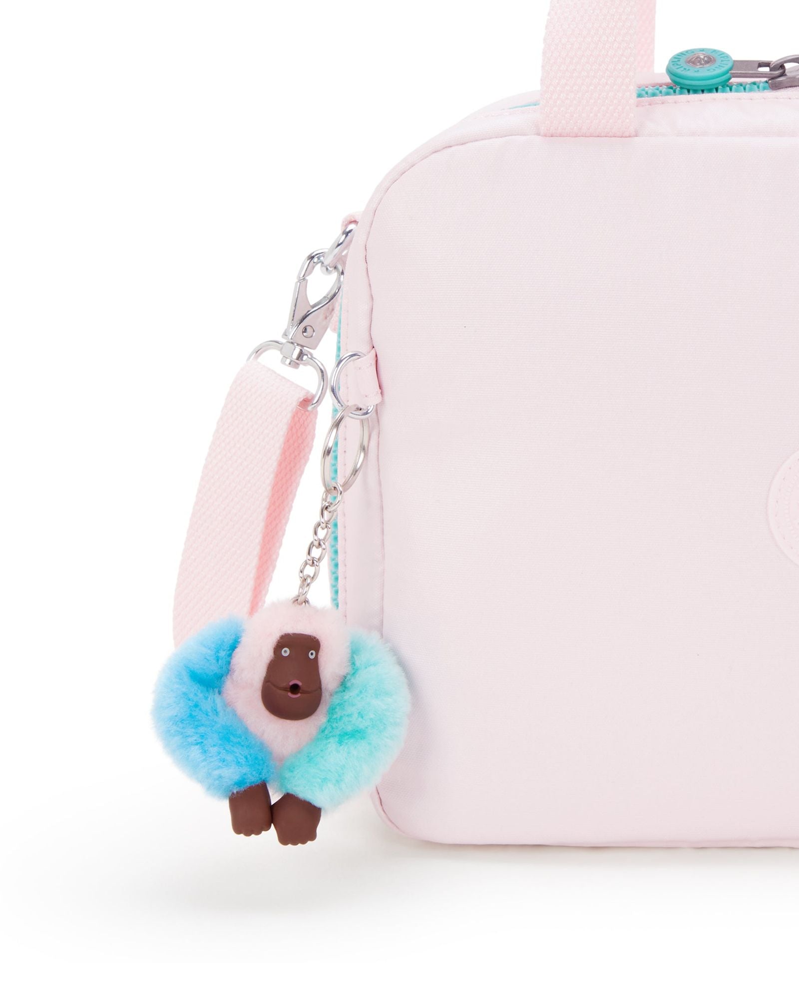 حقيبة غداء كيبلينج مييو سي بينك ميت كبيرة مع جراب عربة I7363-52J