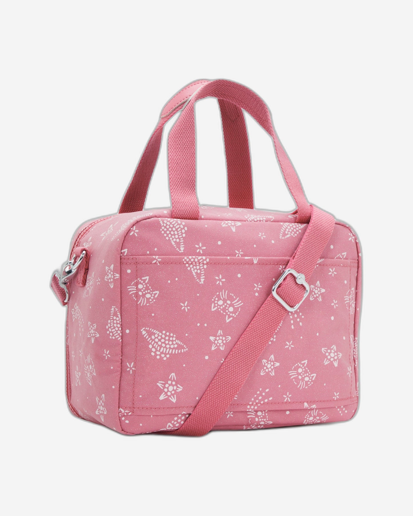 حقيبة غداء كبيرة من كيبلينج ميو بتصميم قطط لامعة (مع جيب لعربة السفر) I7363-5FR