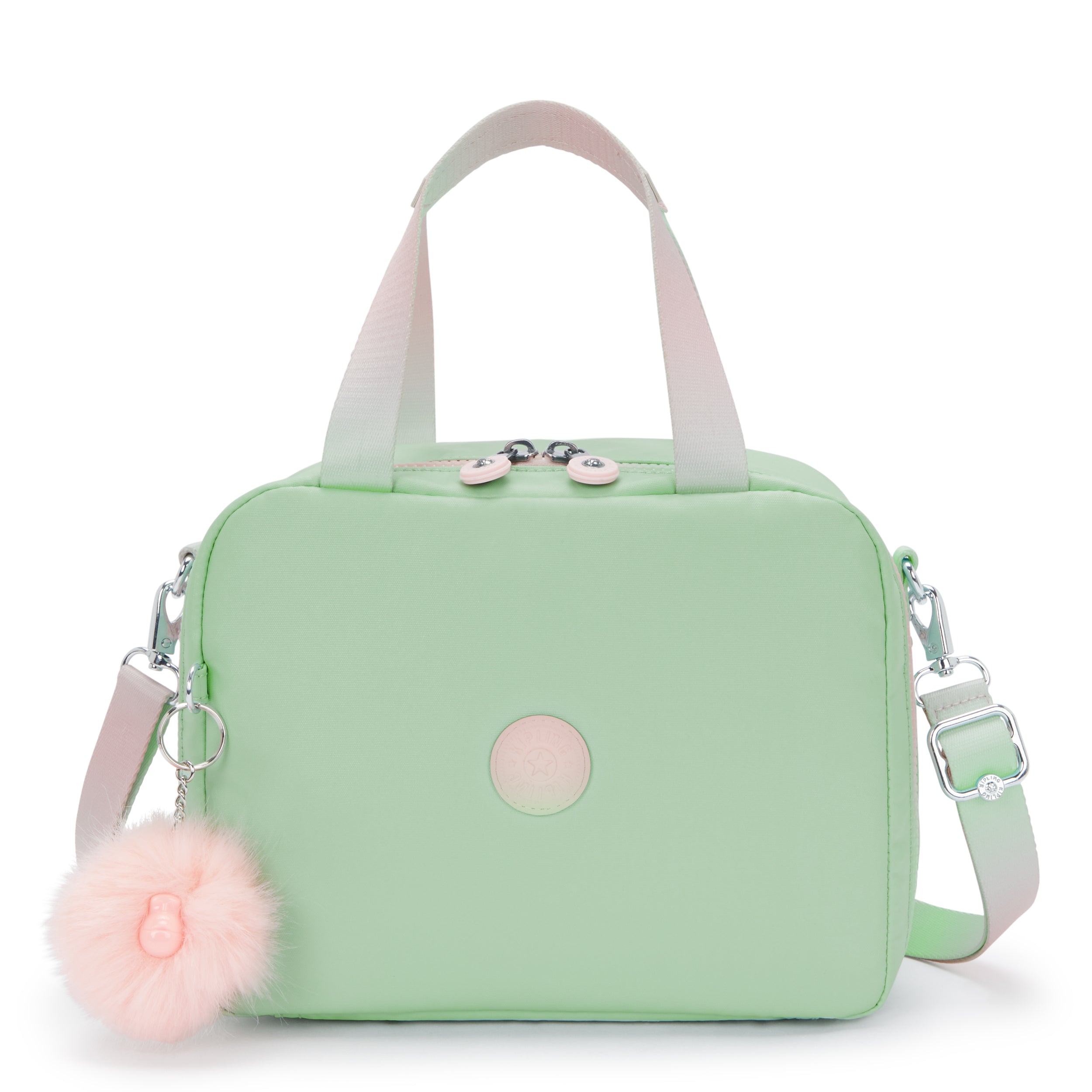 KIPLING-Miyo-Large lunchbox (with trolley sleeve)-Soft Green Met-I7363-5KY