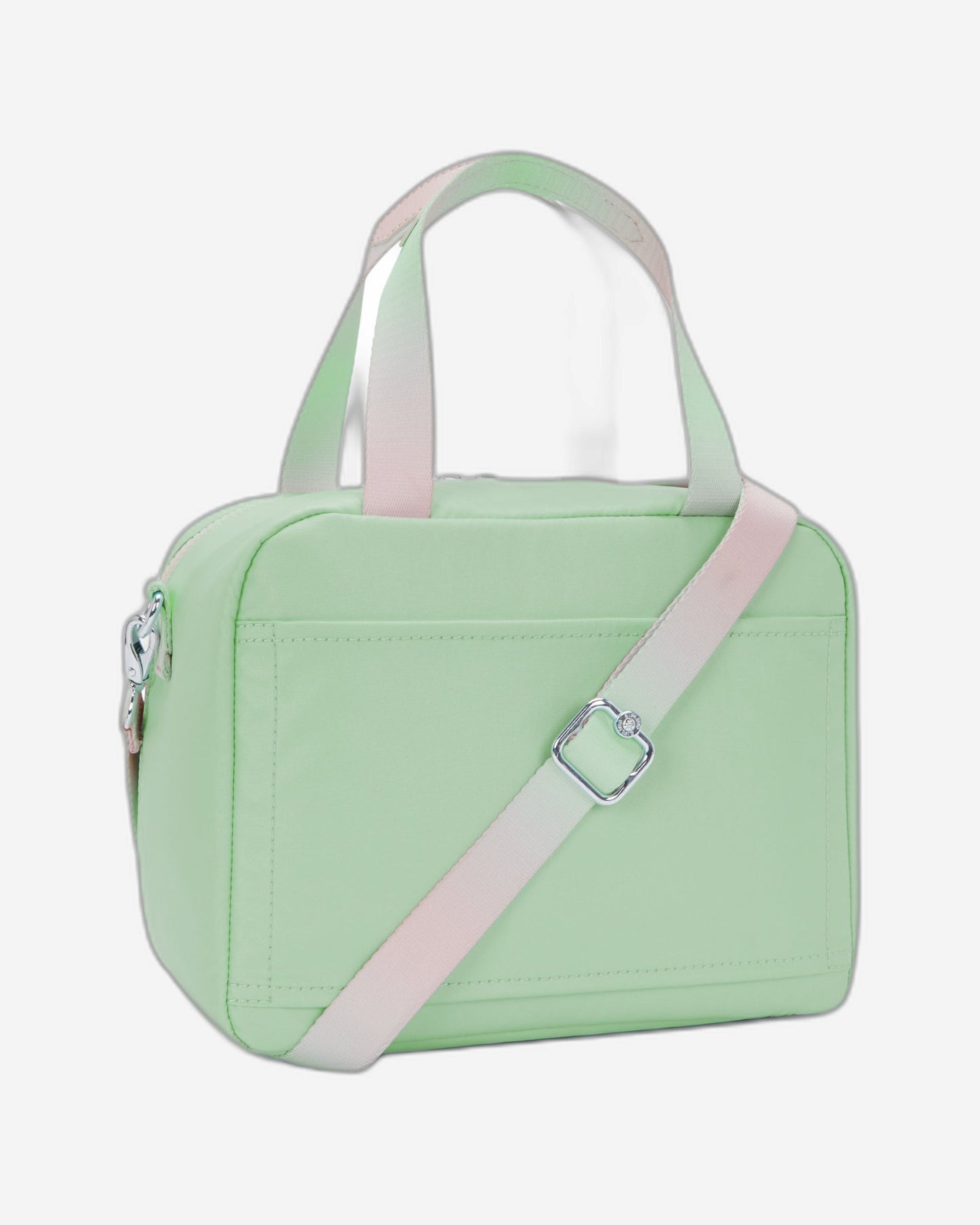 حقيبة غداء كيبلينج مييو ناعمة خضراء كبيرة مع جراب عربة C2I7363-5KY