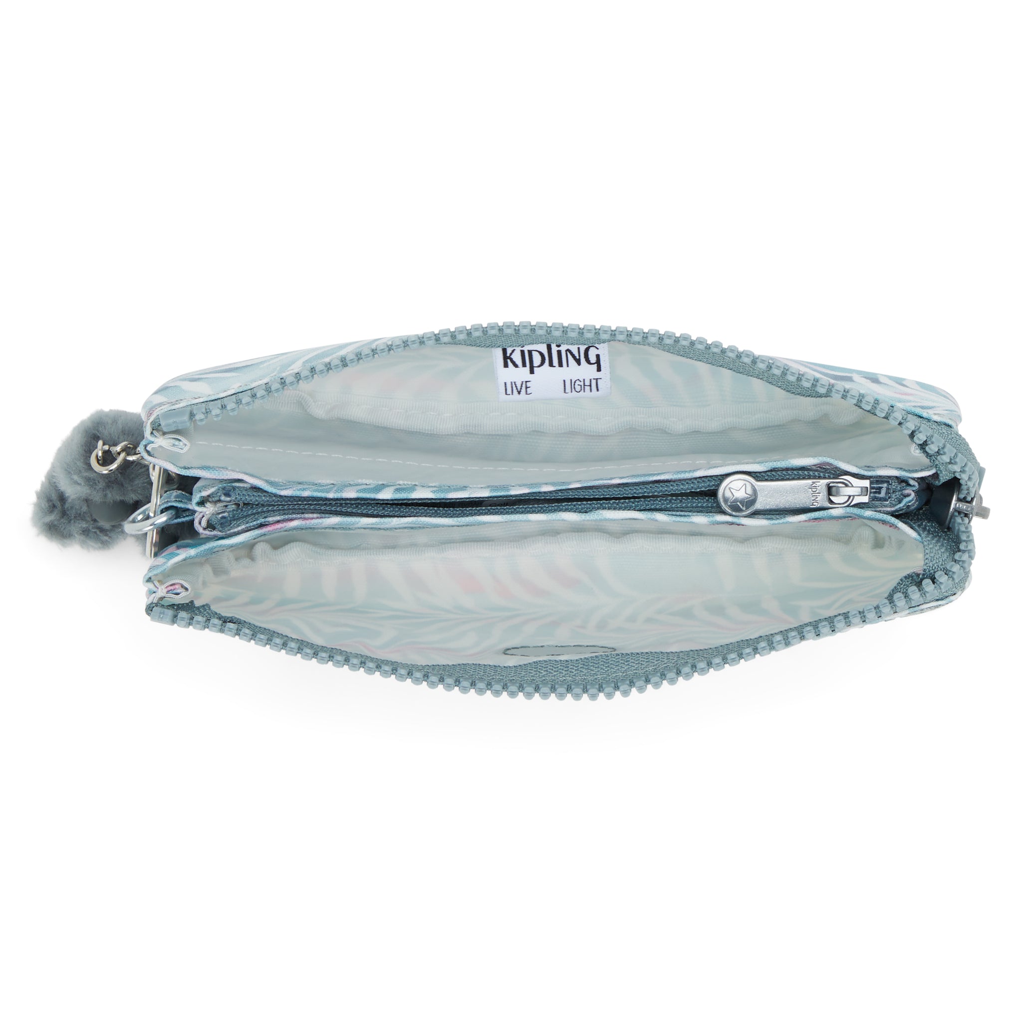 محفظة كيبلينج كرييتيفيتي إل كبيرة بنقشة أوراق النخيل I7410-3QN