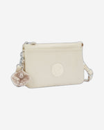 حقيبة كيبلينج ريري كبيرة من اللؤلؤ البيج مع حزام كروس بودي C2I7502-3KA