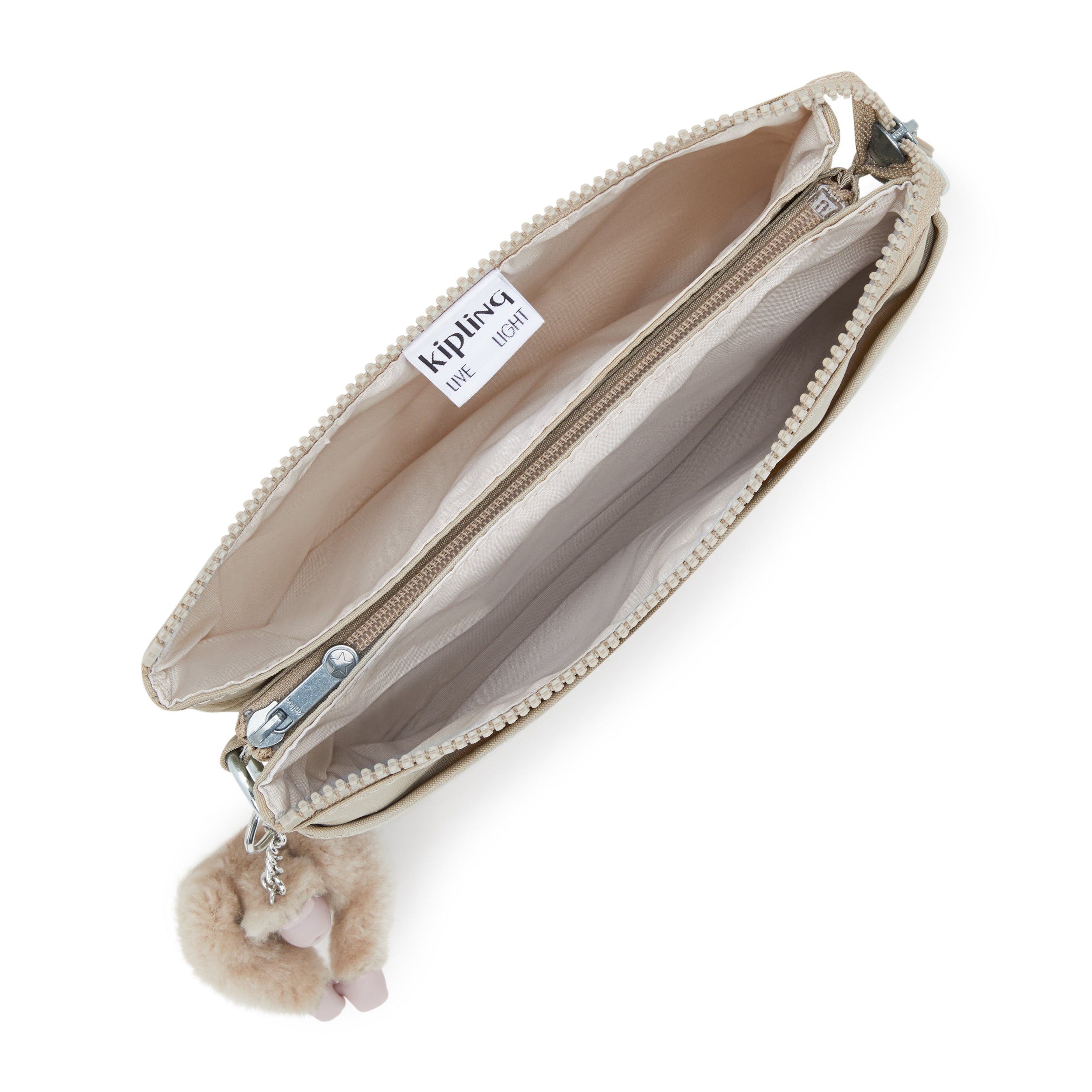 حقيبة كيبلينج ريري سيجنيتشر صغيرة منقوشة باللون البيج I7502-96A