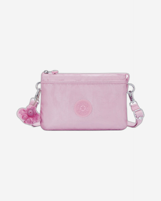 حقيبة كيبلينج ريري كبيرة بلون أرجواني معدني مع حزام كتف C2I7502-F4D