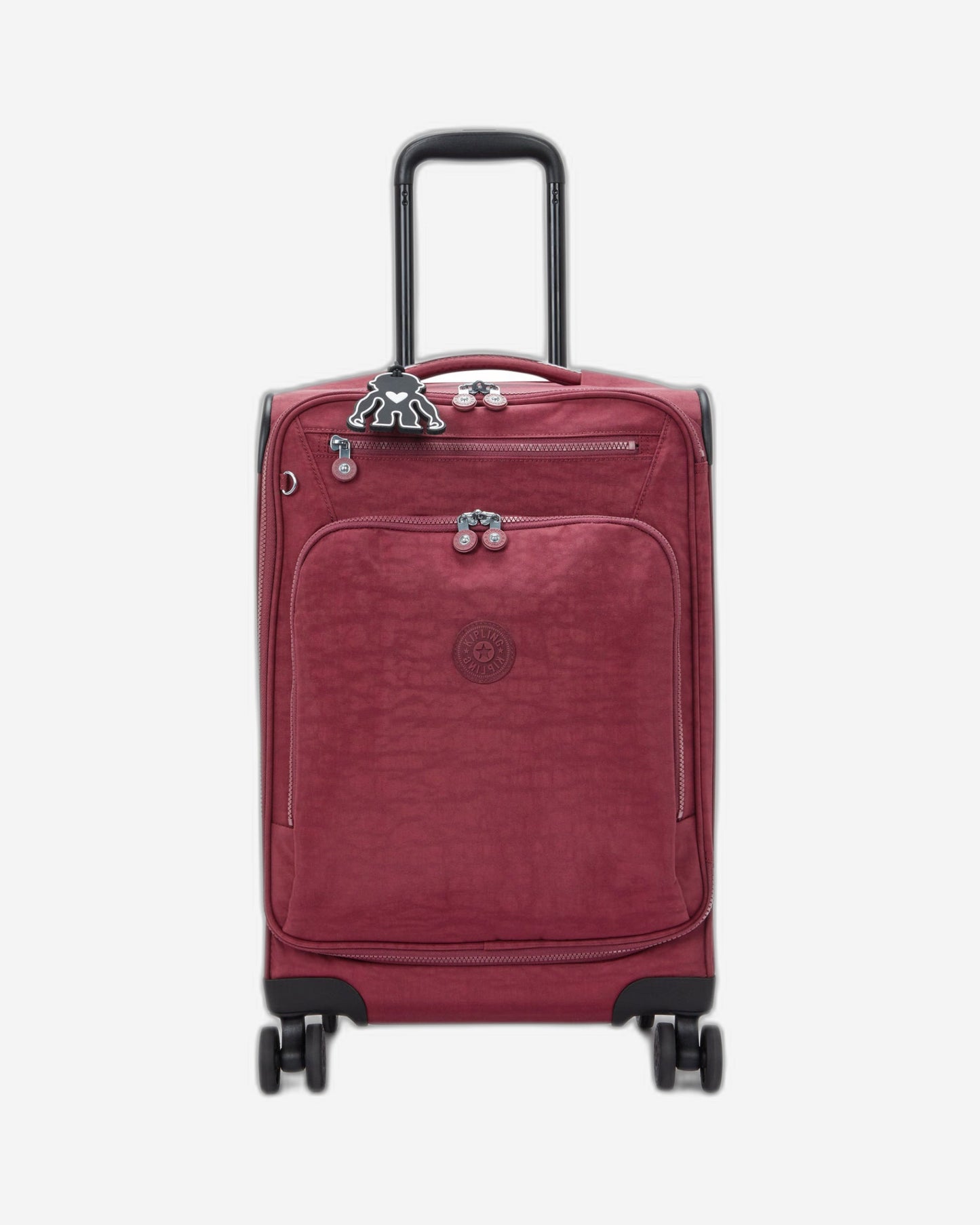 حقيبة سفر Kipling New Youri Spin S Lounge Wine صغيرة بعجلات I7504-5FW