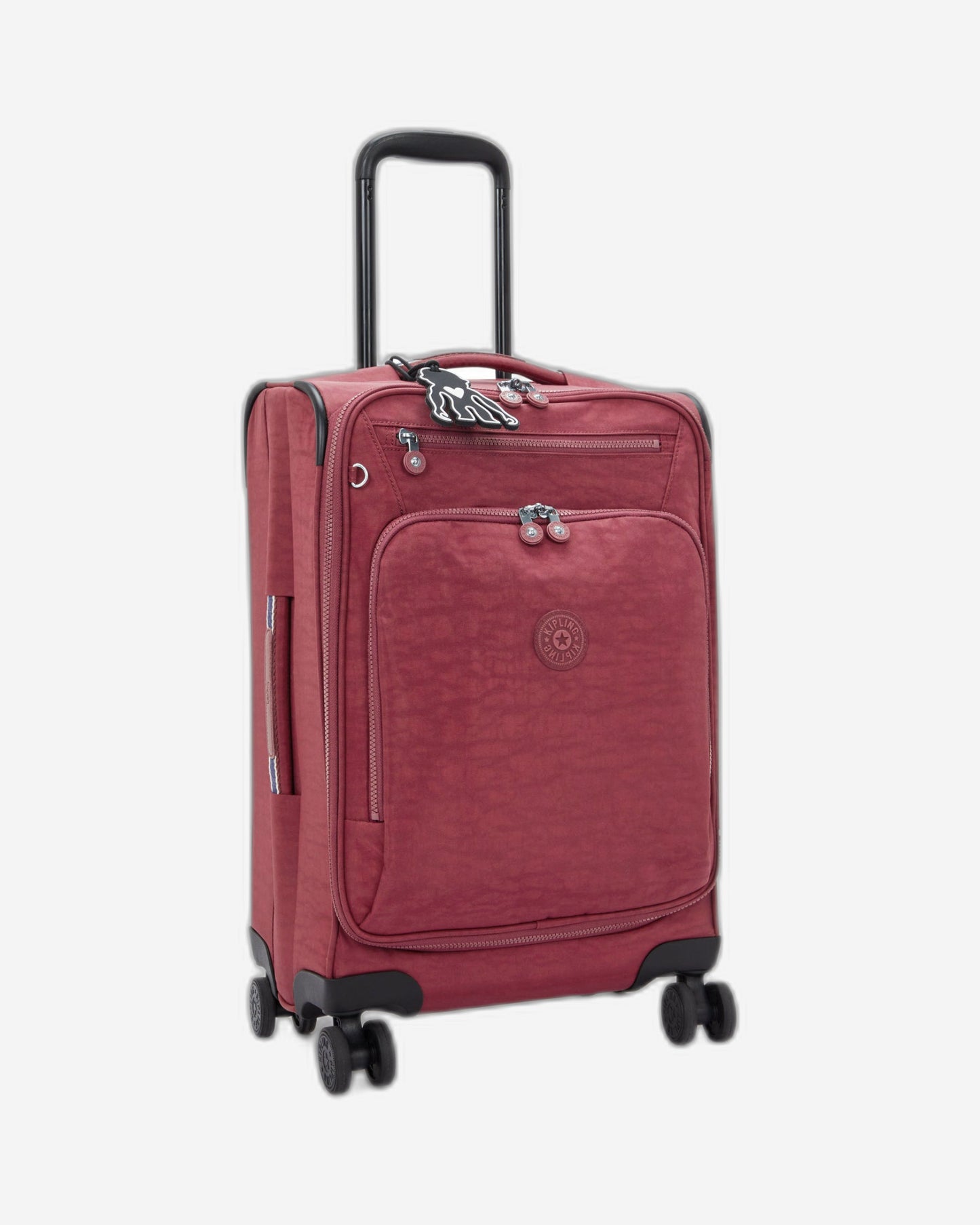 حقيبة سفر Kipling New Youri Spin S Lounge Wine صغيرة بعجلات I7504-5FW