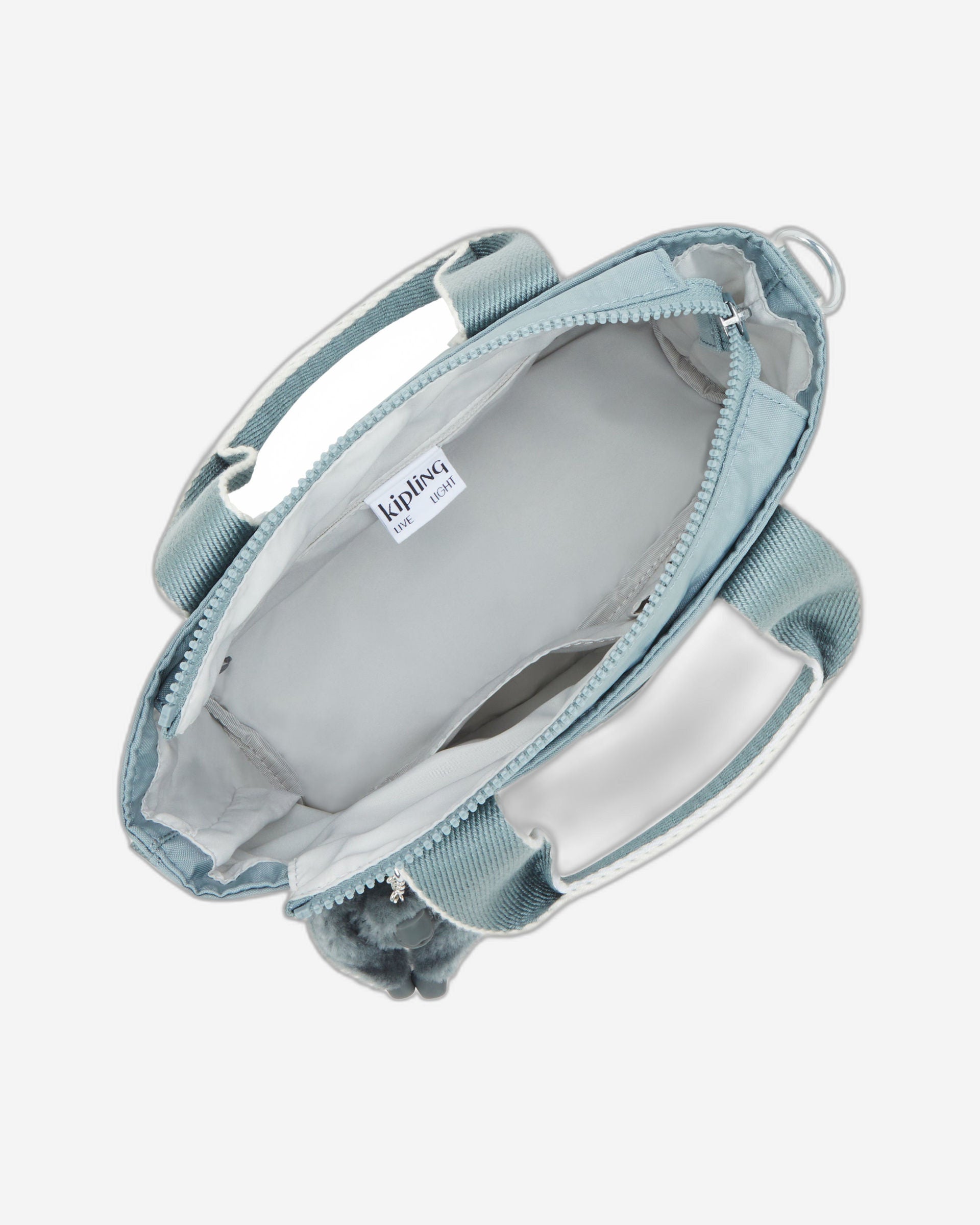 حقيبة كتف كيبلينج مينتا رمادية صغيرة مريحة I7541-3NL