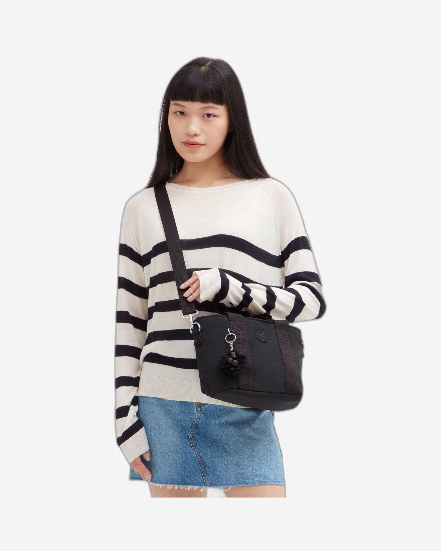 حقيبة كتف كيبلينج مينتا بلاك نوار صغيرة C2I7541-P39