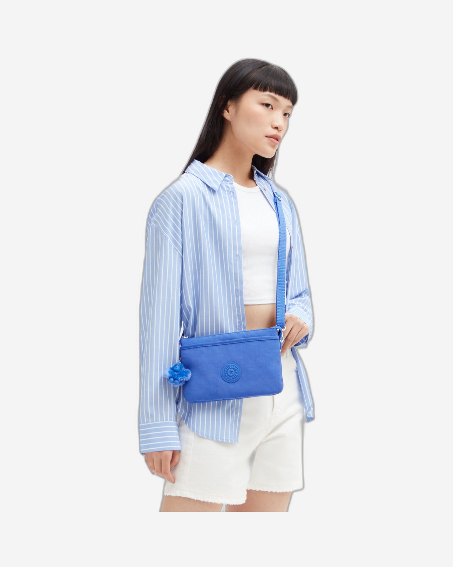 حقيبة كيبلينج ريري هافانا زرقاء كبيرة مع حزام كتف C2I7590-JC7