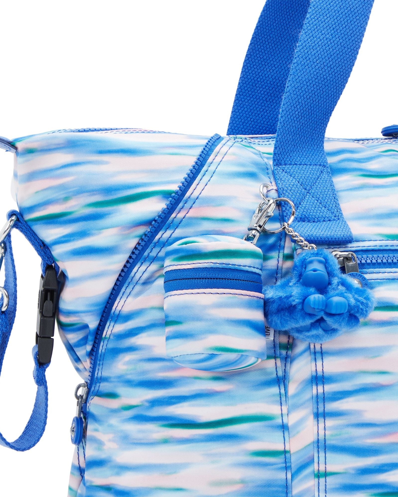 حقيبة أطفال Kipling Art M باللون الأزرق المخفف، حقيبة أطفال كبيرة مع حصيرة تغيير C2I7666-TX9