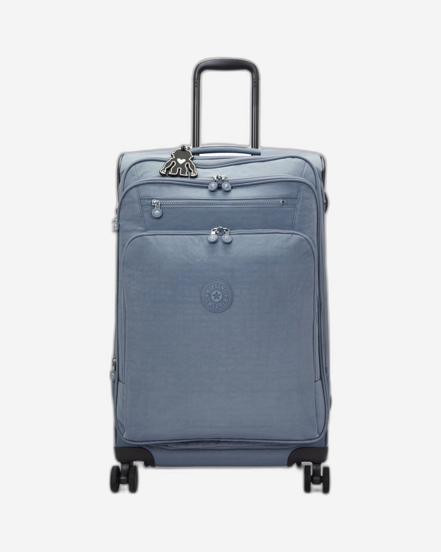 حقيبة Kipling New Youri Spin M Blue Stone متوسطة الحجم قابلة للتمدد بعجلات I7706-6FB