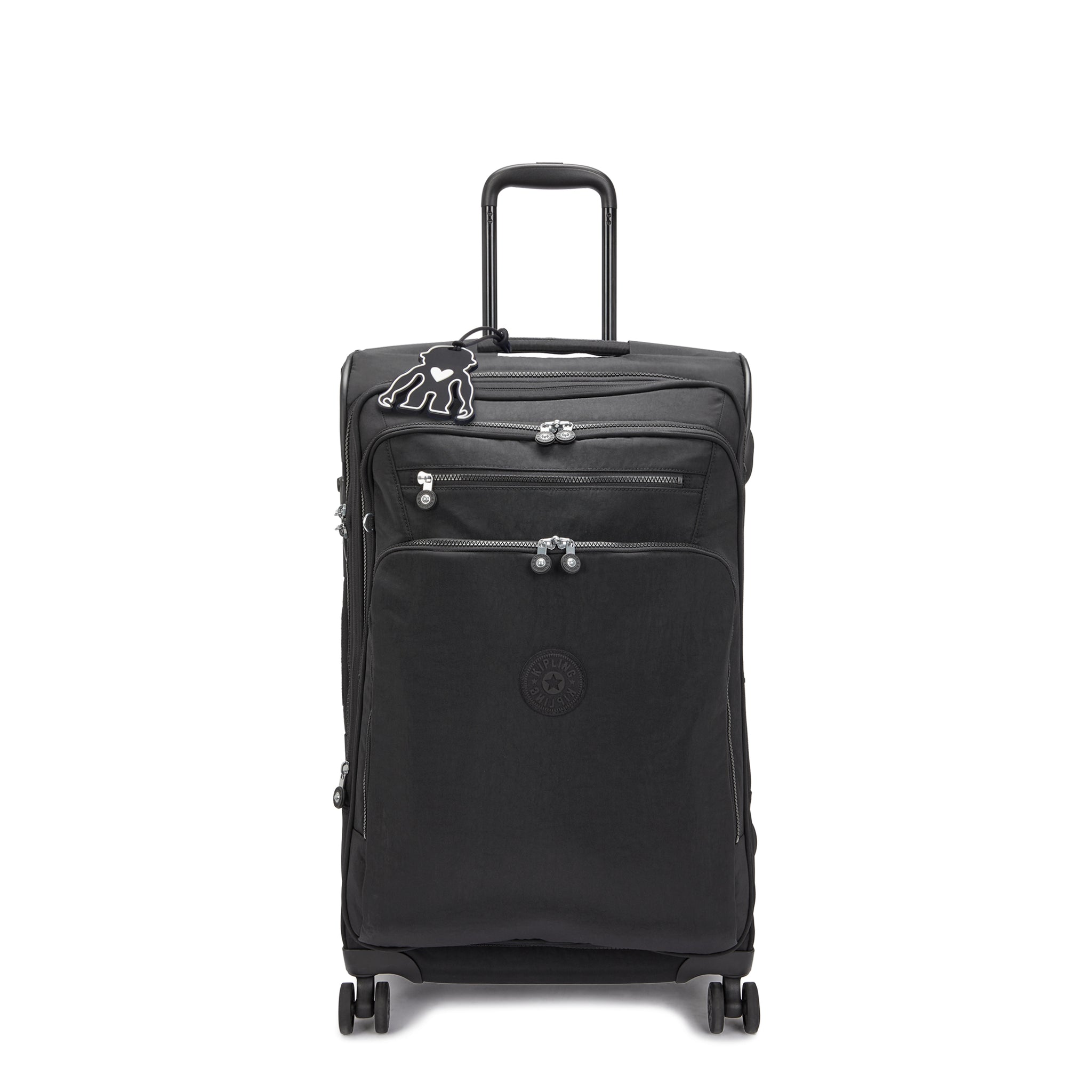 Kipling New Youri Spin M Black Noir Medium Expandable Spinner C2I7706-P39