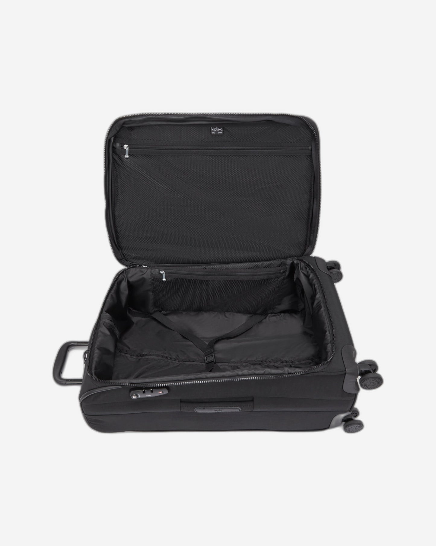 حقيبة كيبلينج نيو يوري سبين إم سوداء متوسطة الحجم قابلة للتمدد C2I7706-P39