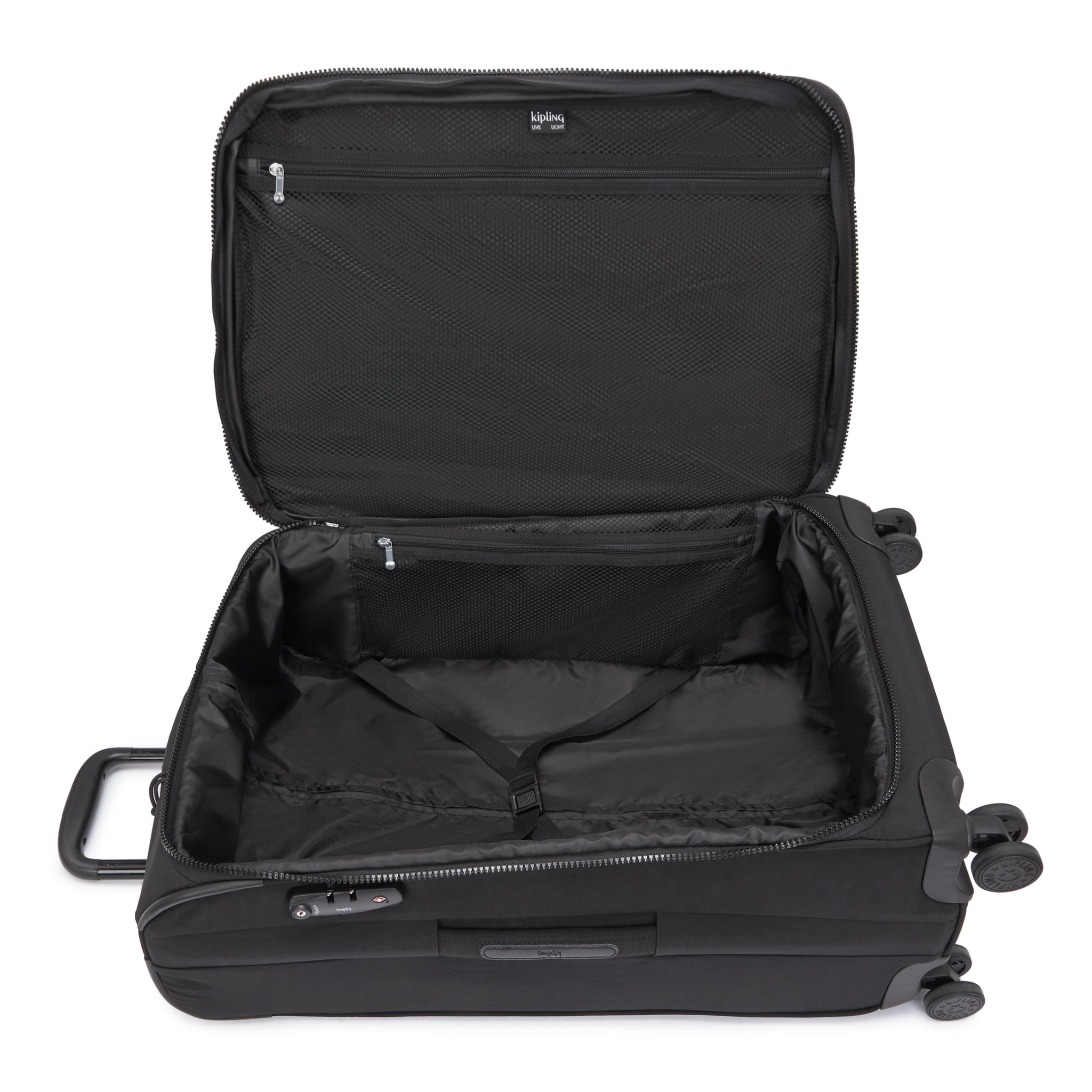 حقيبة كيبلينج نيو يوري سبين إم سوداء متوسطة الحجم قابلة للتمدد C2I7706-P39