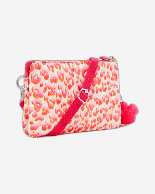 حقيبة كيبلينج ريري لاتينية كبيرة بتصميم الفهد مع حزام كتف C2I7780-6LX