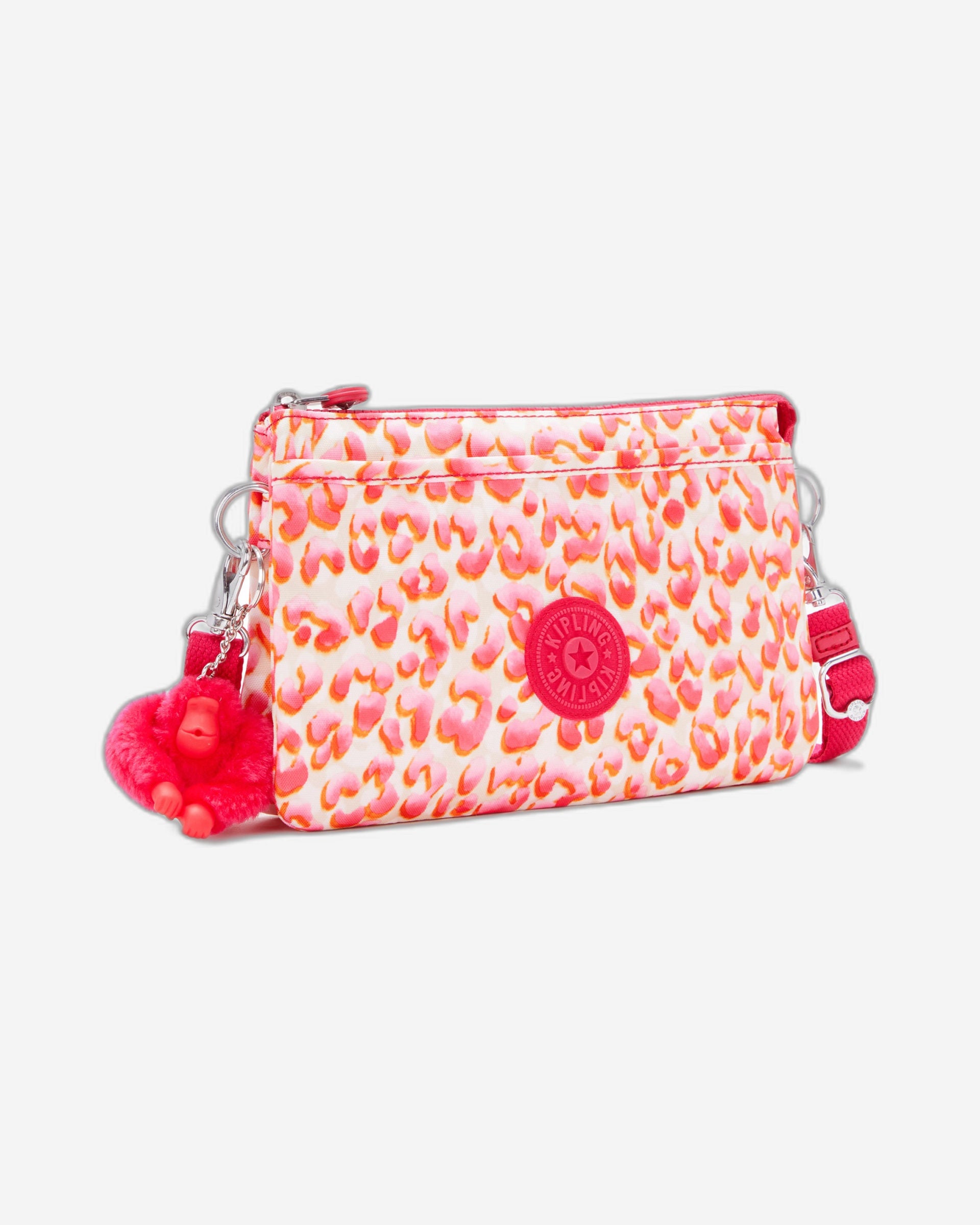 حقيبة كيبلينج ريري لاتينية كبيرة بتصميم الفهد مع حزام كتف C2I7780-6LX