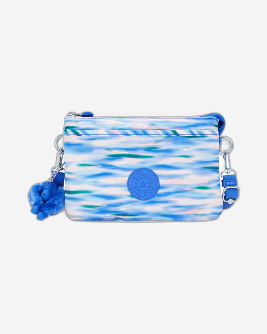 حقيبة كيبلينج ريري زرقاء مخففة كبيرة مع حزام كتف C2I7780-TX9