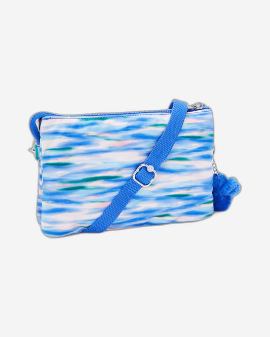 حقيبة كيبلينج ريري زرقاء مخففة كبيرة مع حزام كتف C2I7780-TX9