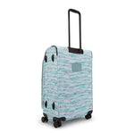 حقيبة سفر Kipling New Youri Spin M متوسطة الحجم قابلة للتمدد بعجلات I7788-3QN بنقشة أوراق النخيل