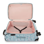 حقيبة سفر Kipling New Youri Spin M متوسطة الحجم قابلة للتمدد بعجلات I7788-3QN بنقشة أوراق النخيل