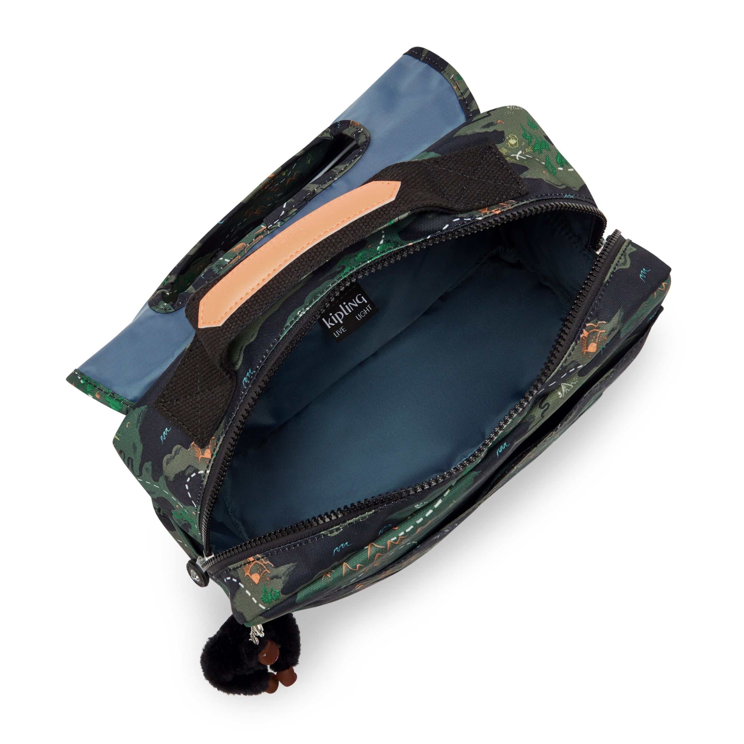 حقيبة مدرسية صغيرة KIPLING Codie S Camo Treasure مع أحزمة قابلة للتعديل I7910-3PB