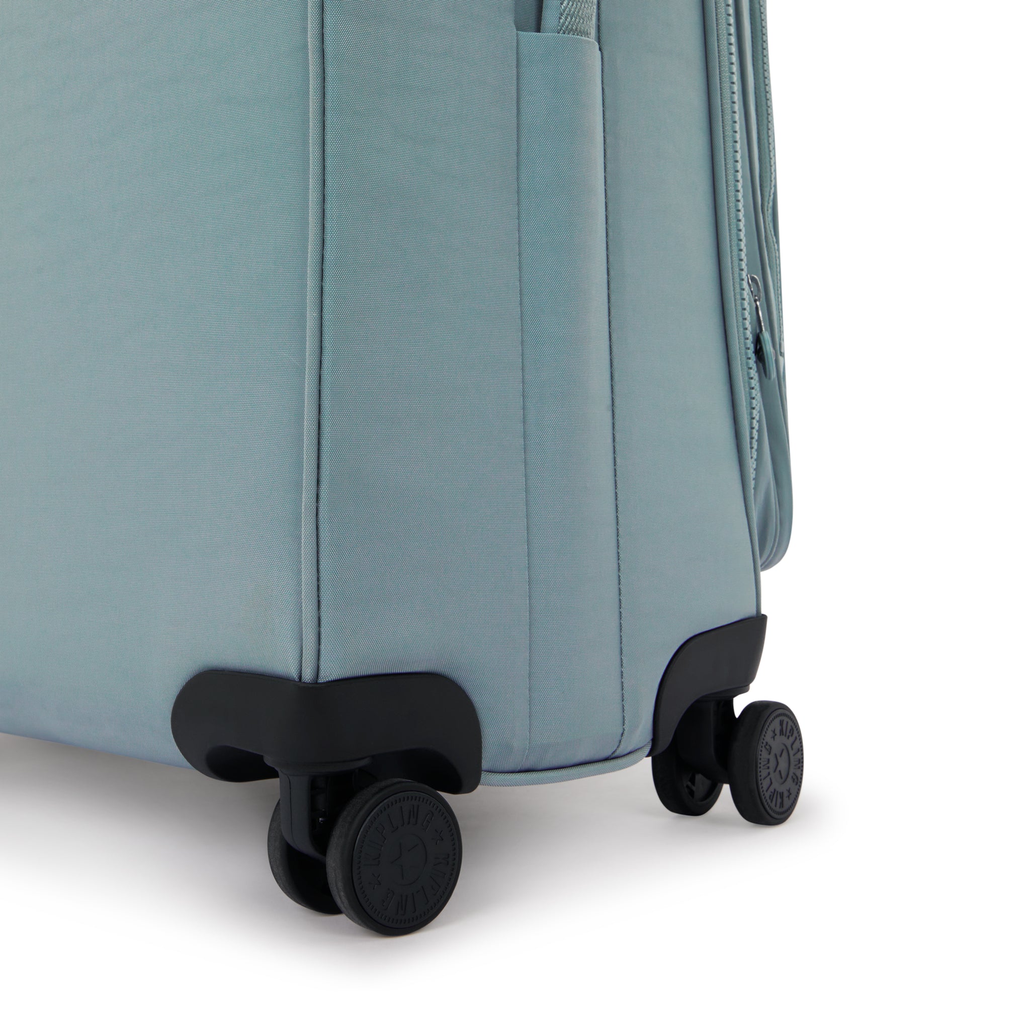 حقيبة سفر كيبلينج نيو يوري سبين إل مريحة رمادية كبيرة قابلة للتمدد بعجلات I7930-3NL