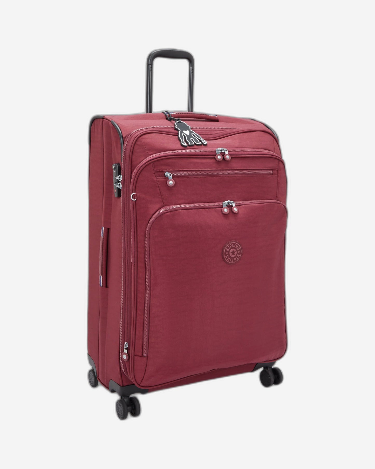 حقيبة Kipling New Youri Spin L Lounge Wine كبيرة قابلة للتمدد بعجلات I7930-5FW
