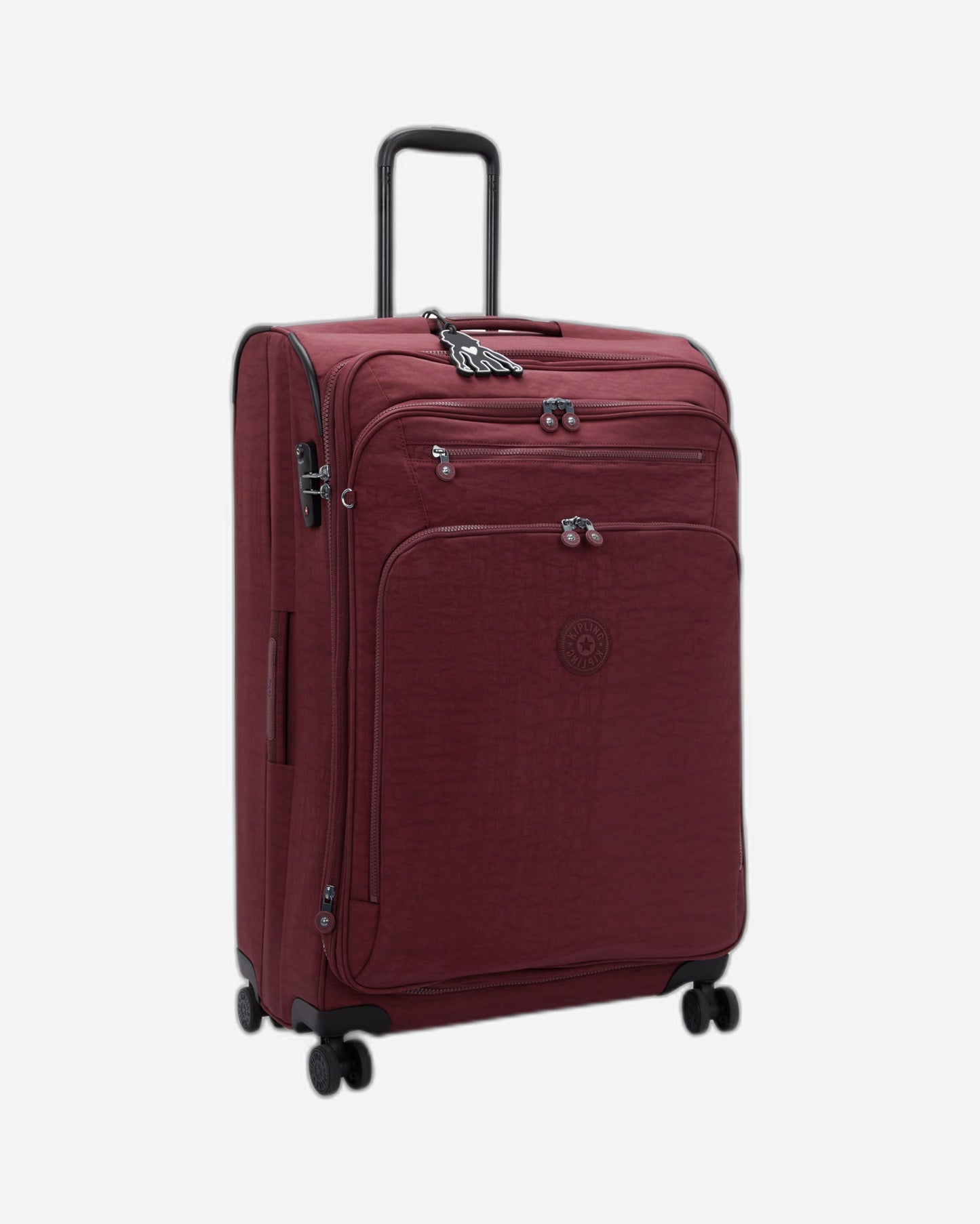 حقيبة Kipling New Youri Spin L Lounge Wine كبيرة قابلة للتمدد بعجلات I7930-5FW