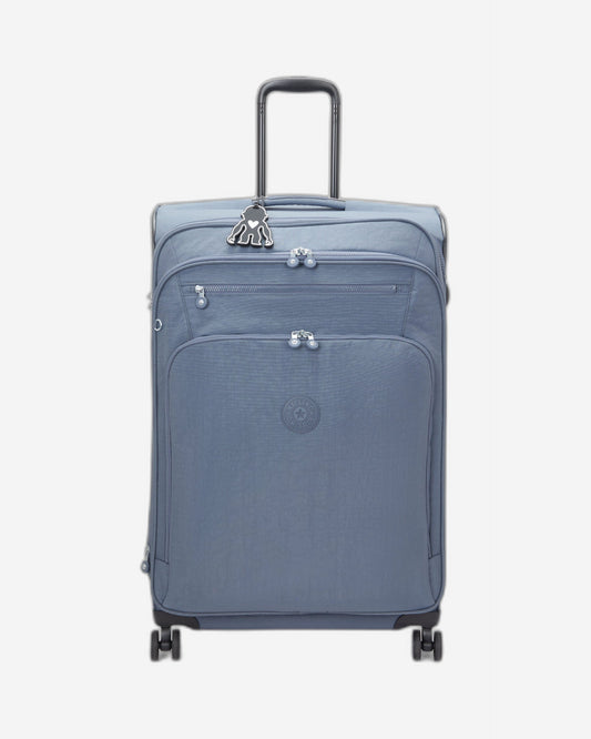 حقيبة Kipling New Youri Spin L Blue Stone كبيرة قابلة للتمدد بعجلات I7930-6FB