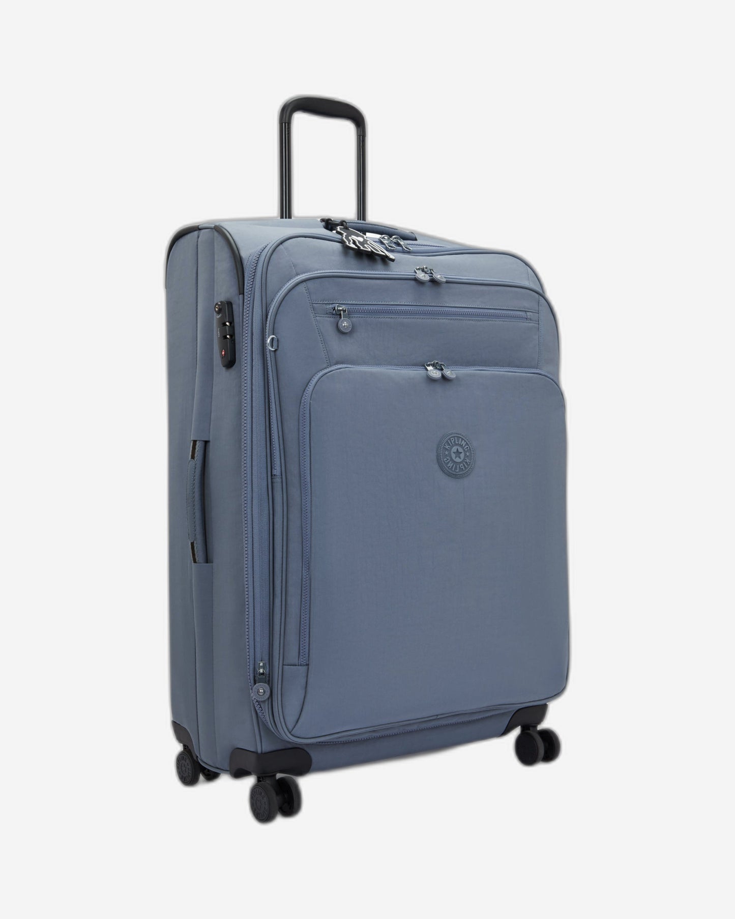 حقيبة Kipling New Youri Spin L Blue Stone كبيرة قابلة للتمدد بعجلات I7930-6FB