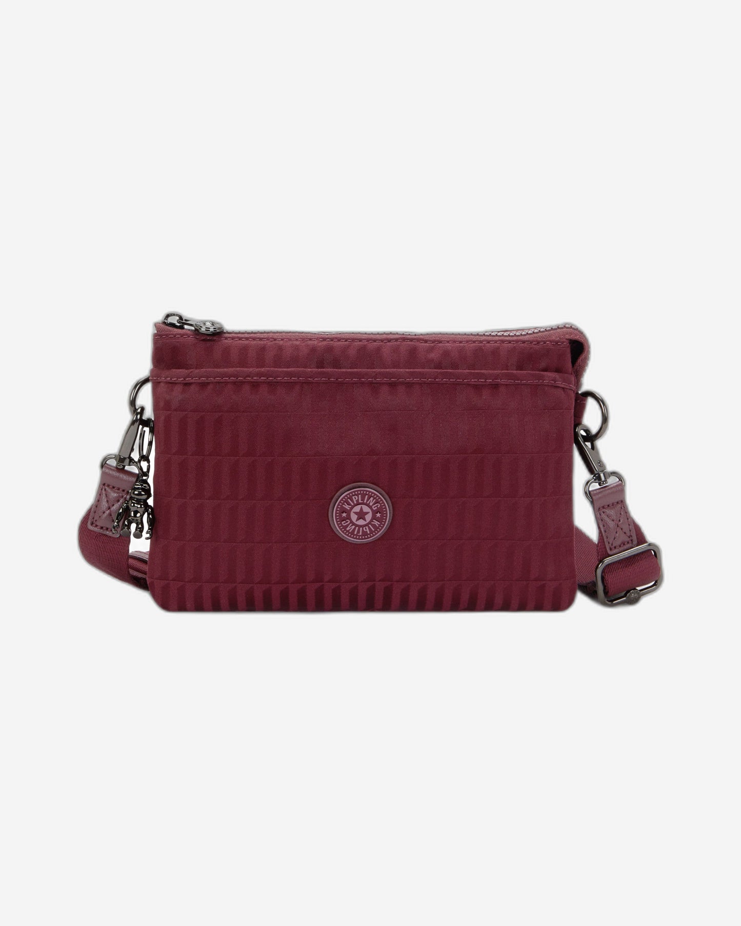 حقيبة Kipling Riri Maroon Tile Jq صغيرة متقاطعة (مع حزام كتف قابل للإزالة) I7967-9HX