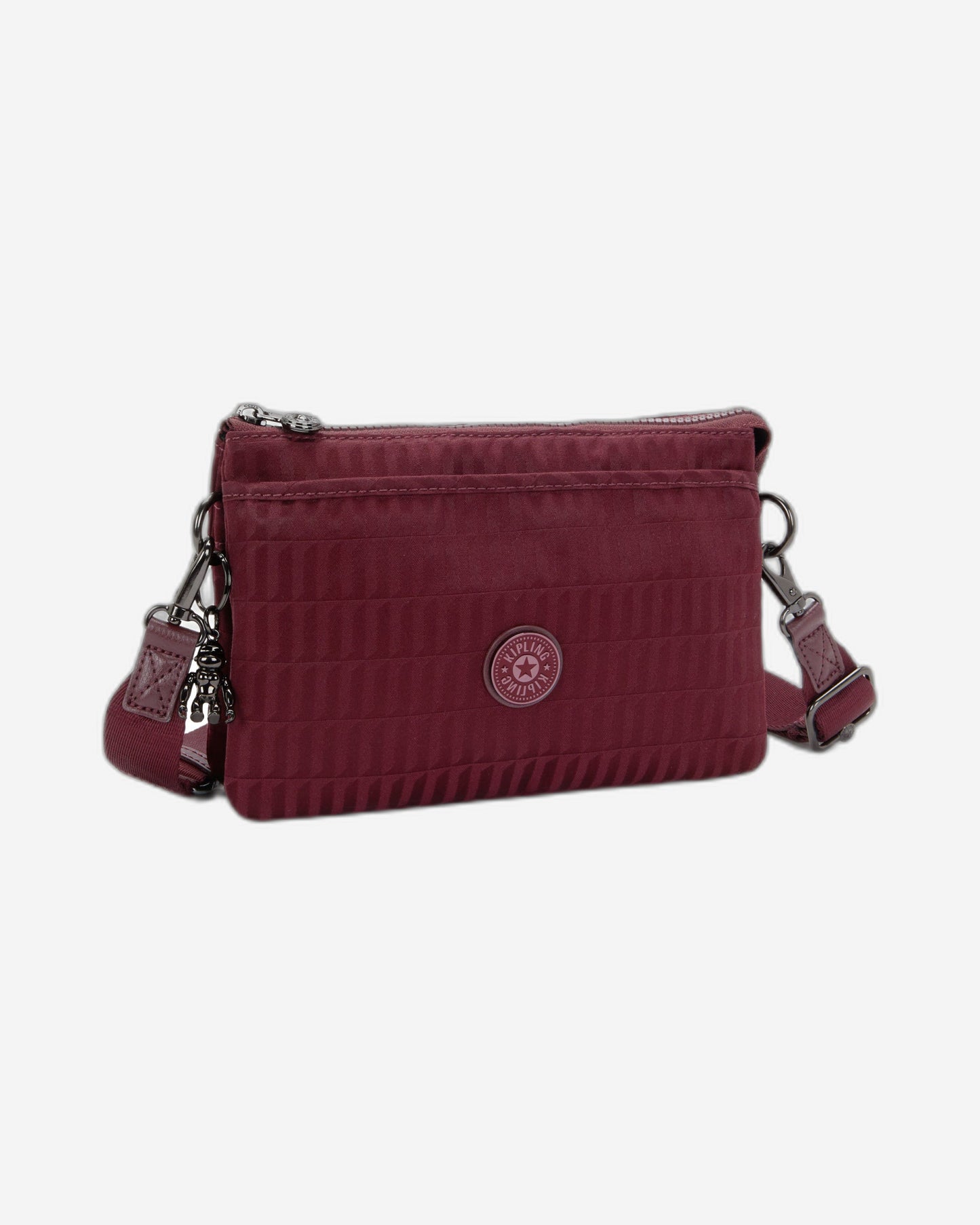 حقيبة Kipling Riri Maroon Tile Jq صغيرة متقاطعة (مع حزام كتف قابل للإزالة) I7967-9HX
